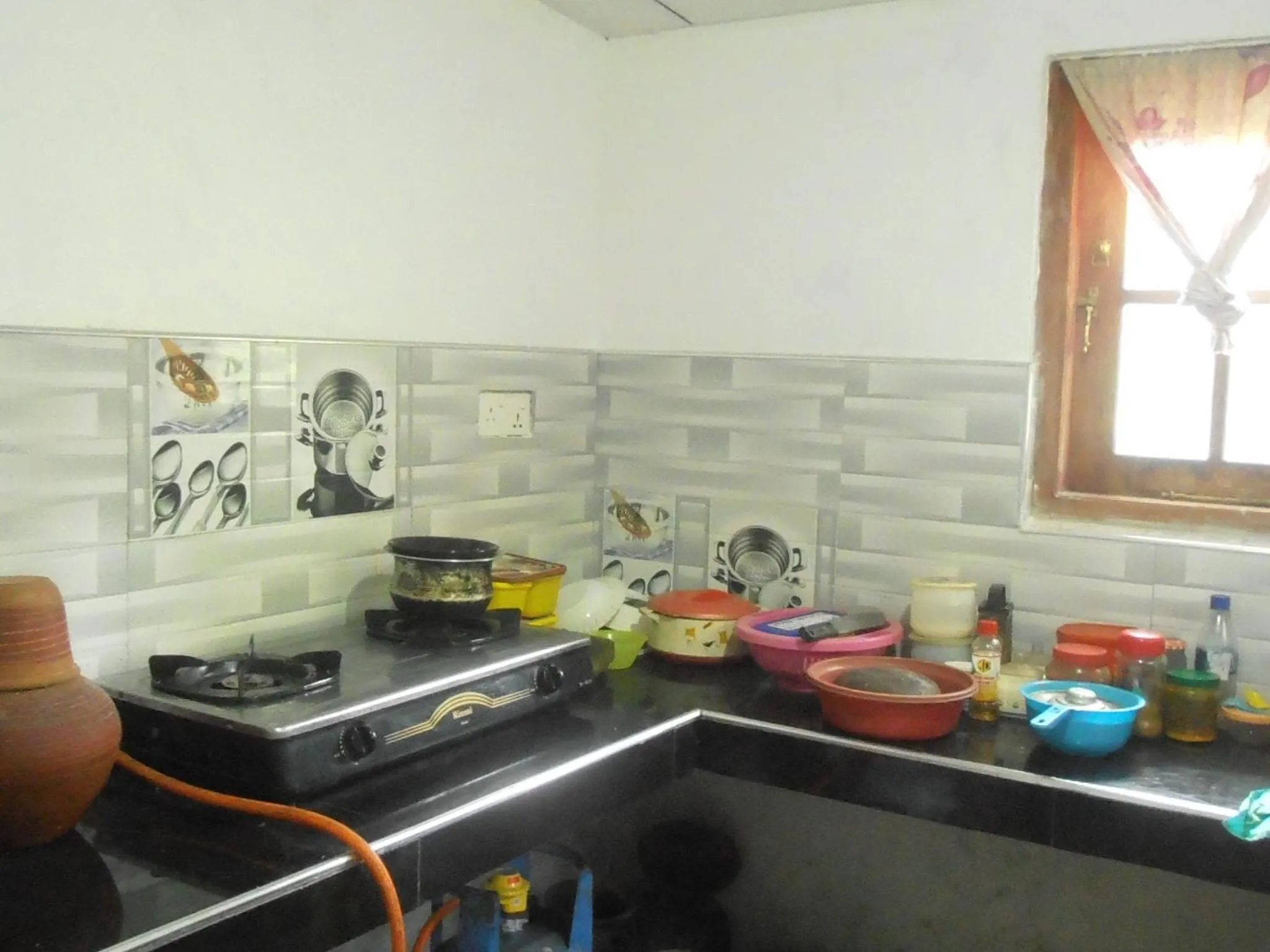 Kitchen or kitchenette in Villa Agrico and Surf Guest