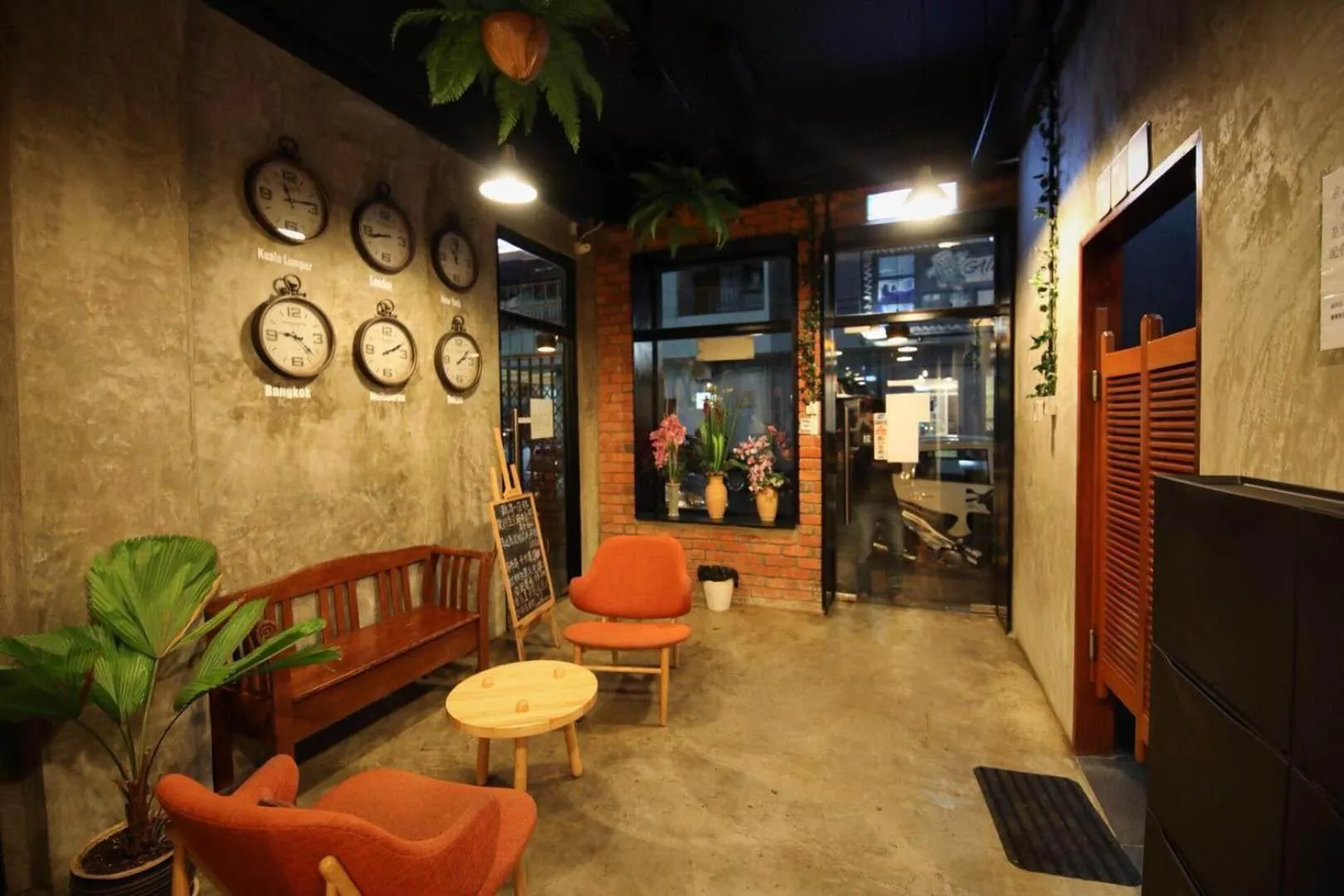 Seating area in Cube Bed Station & Tours Sdn Bhd