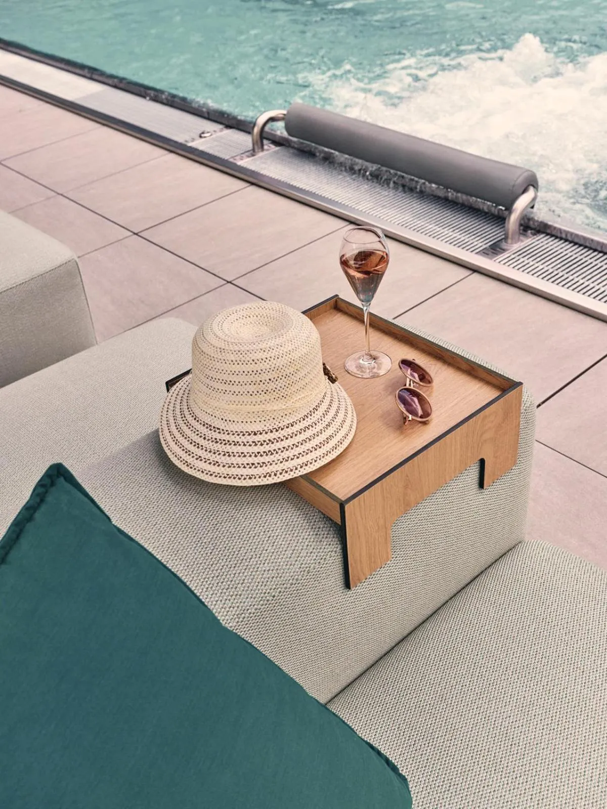 Pool view in Hotel Auszeit