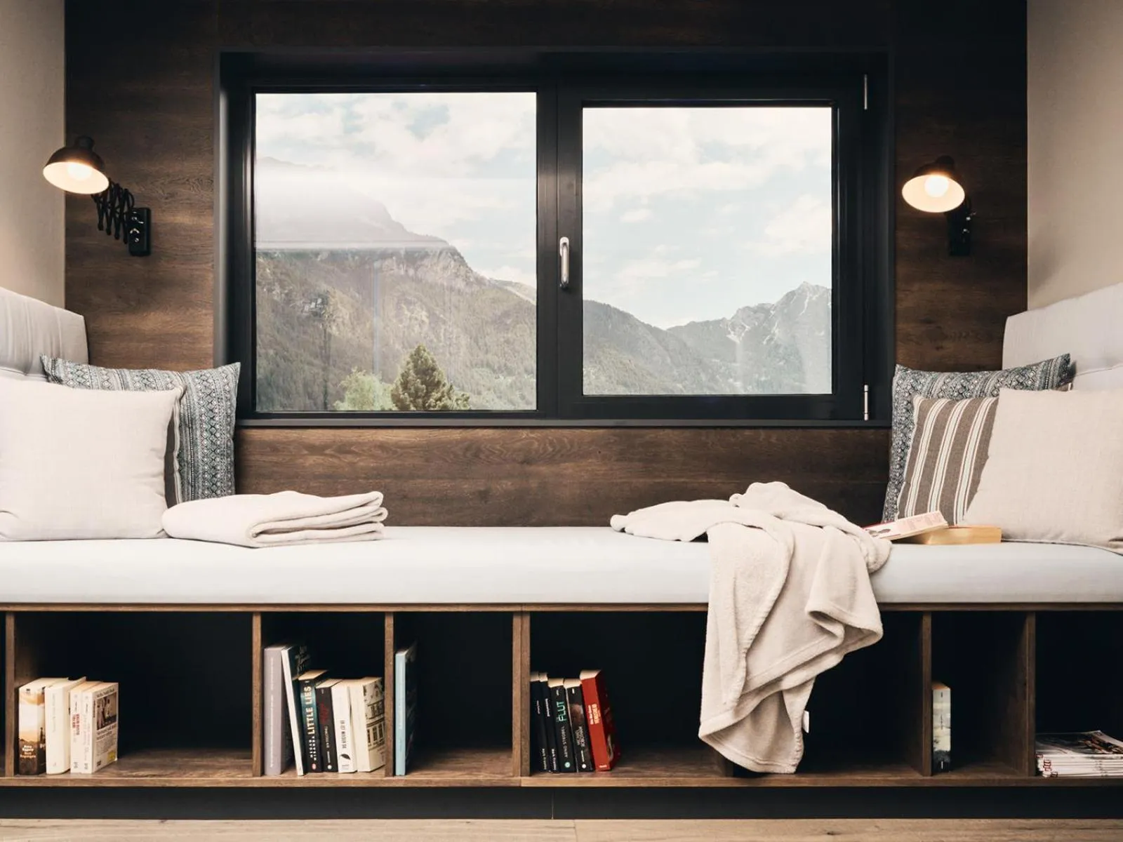 Mountain view, Bed in Hotel Auszeit