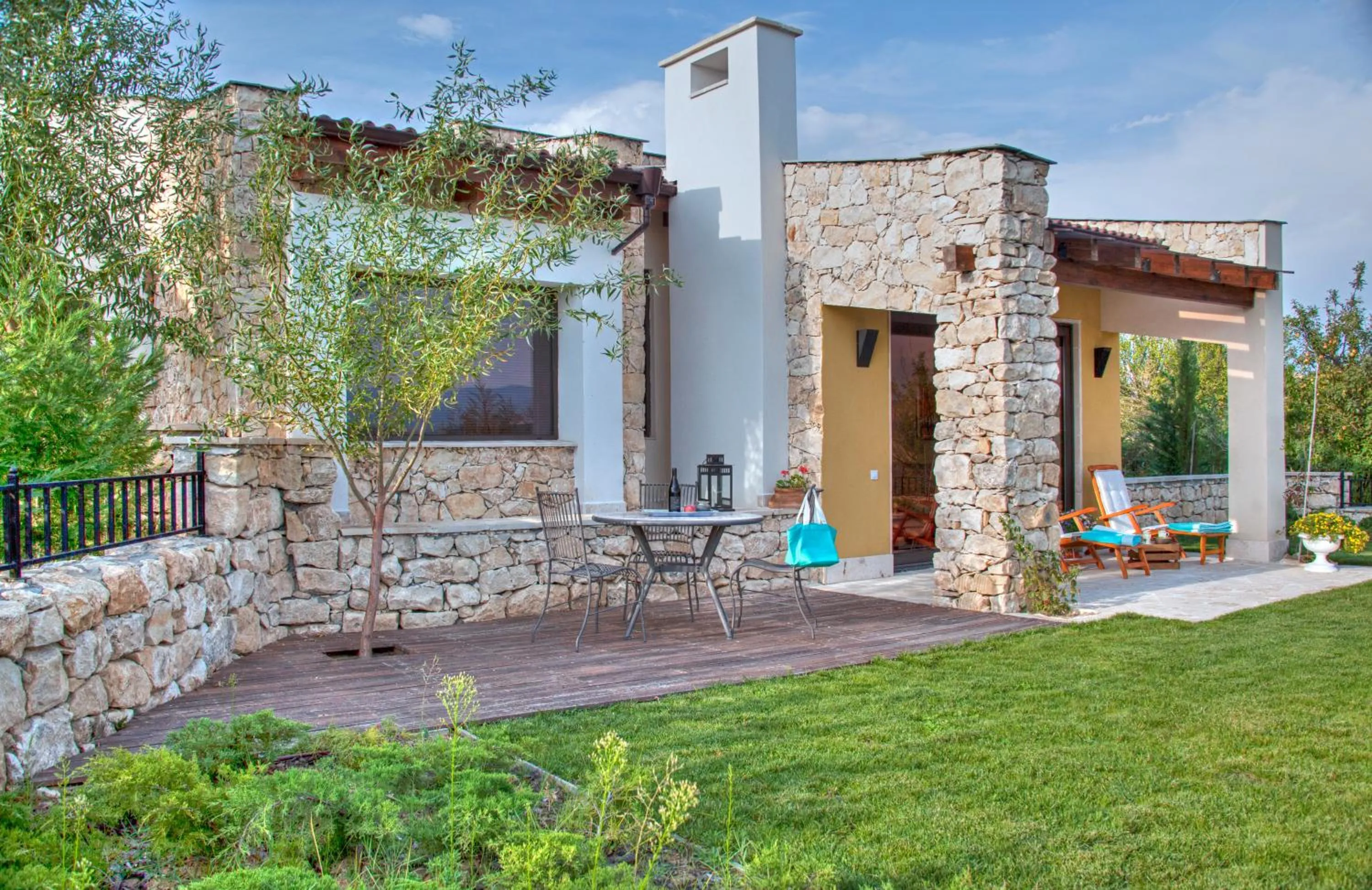 Patio in Zornitza Family Estate Relais & Chateaux