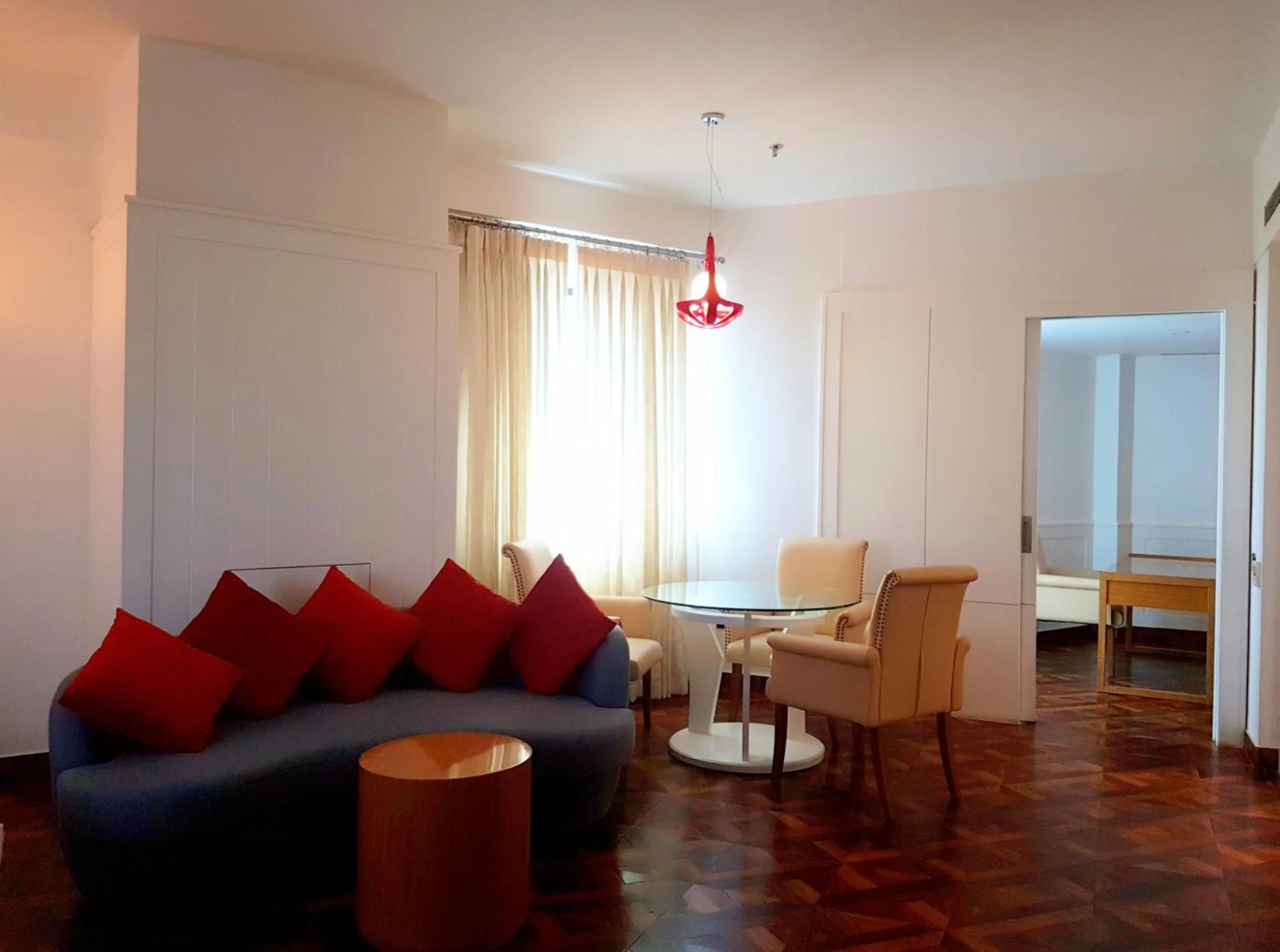 Seating area in Pal Heights Mantra