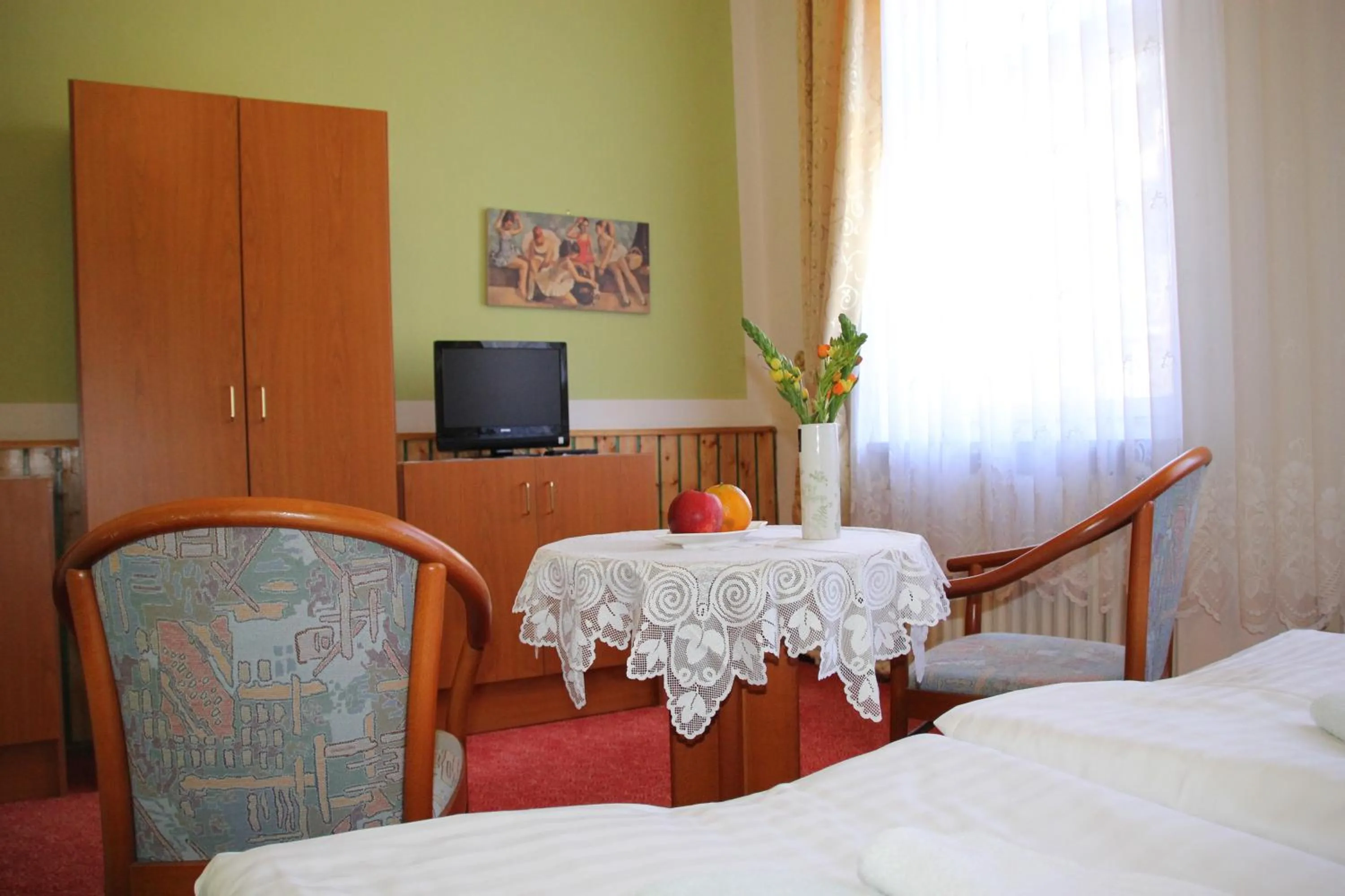 Decorative detail, Bed in Hotel Central