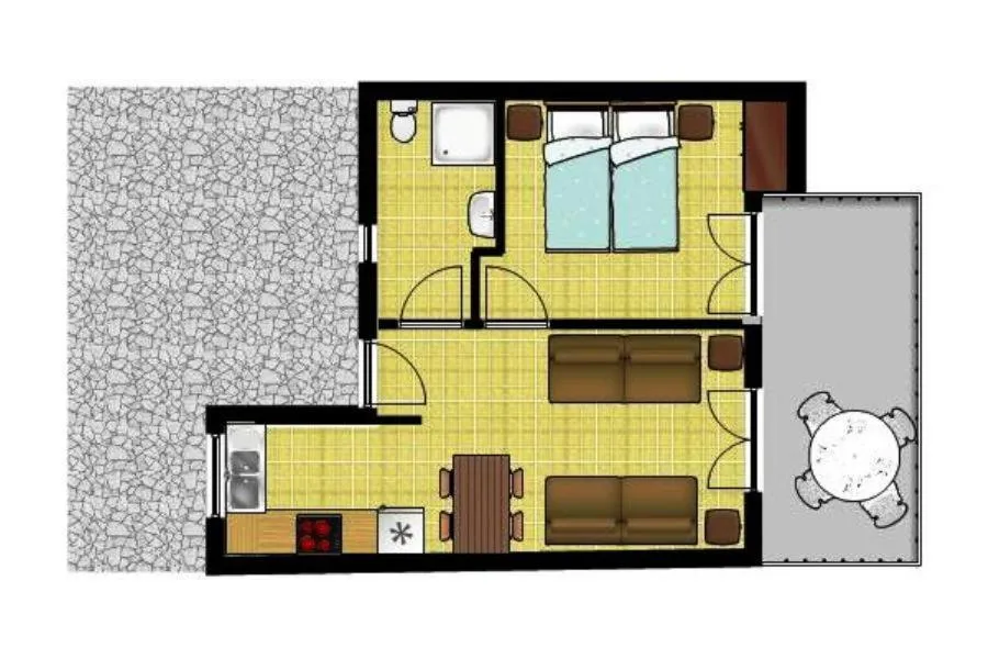 Floor plan in Villa Oasis