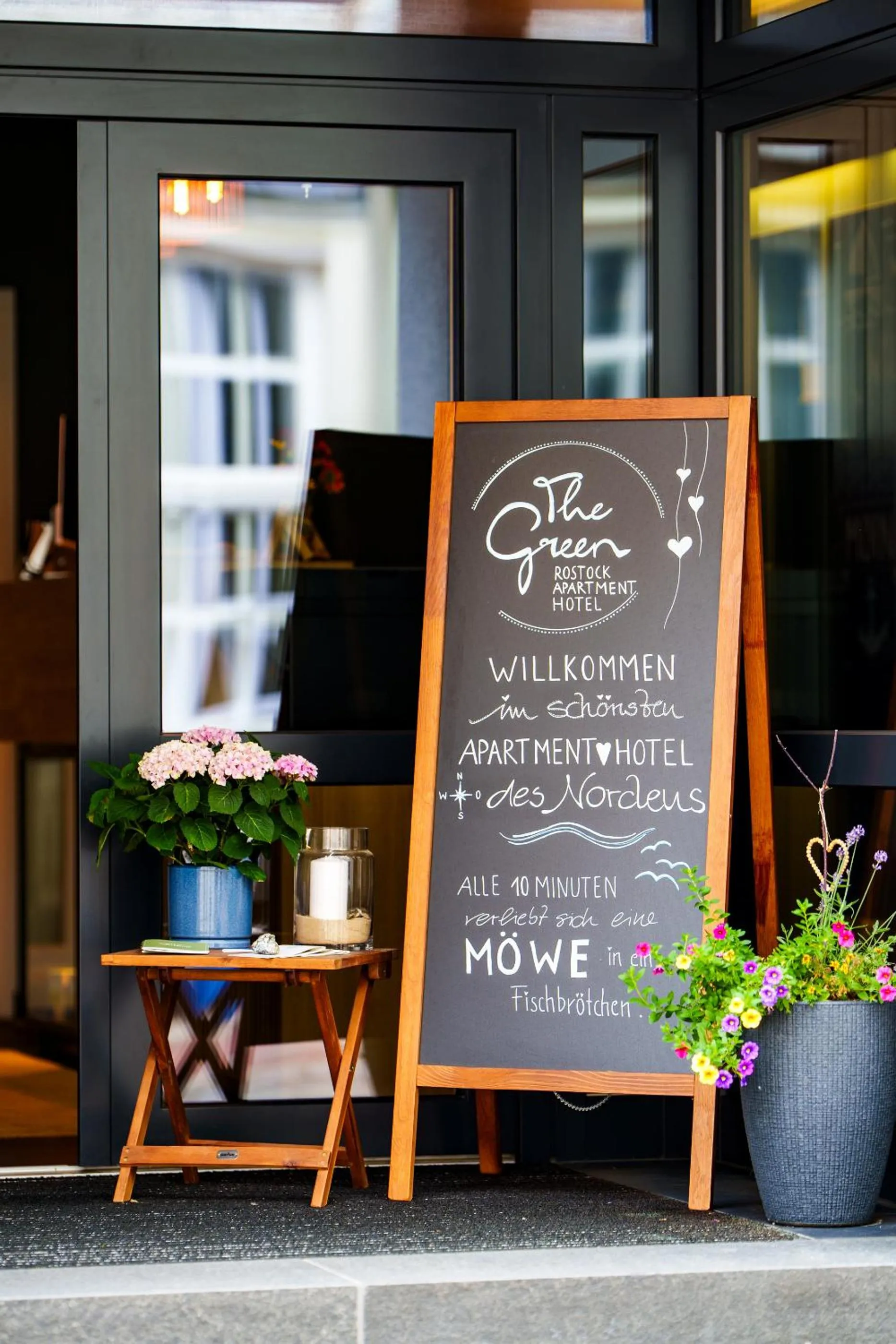 Facade/entrance in The Green Rostock Apartment Hotel