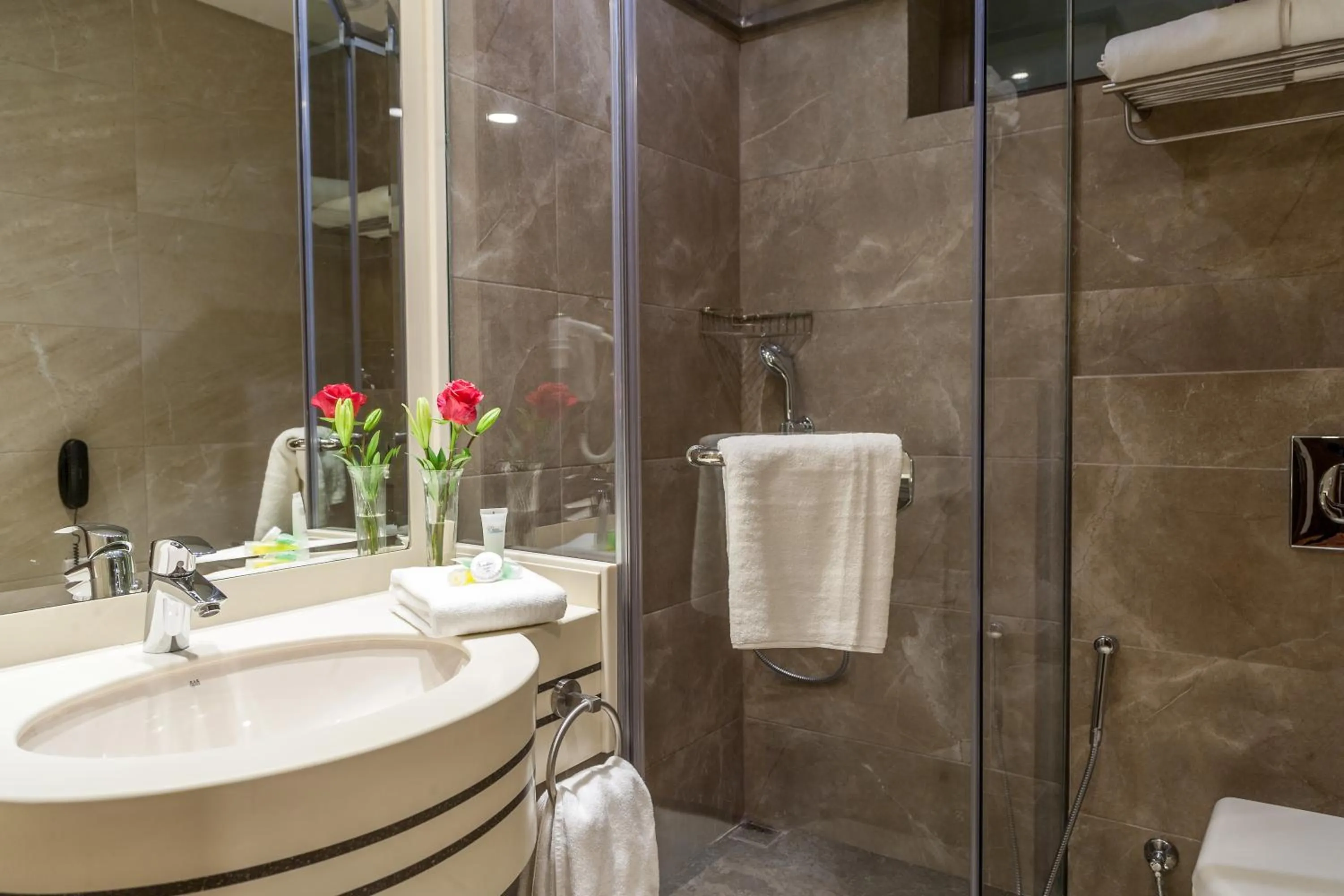 Bathroom in Gerasa Hotel