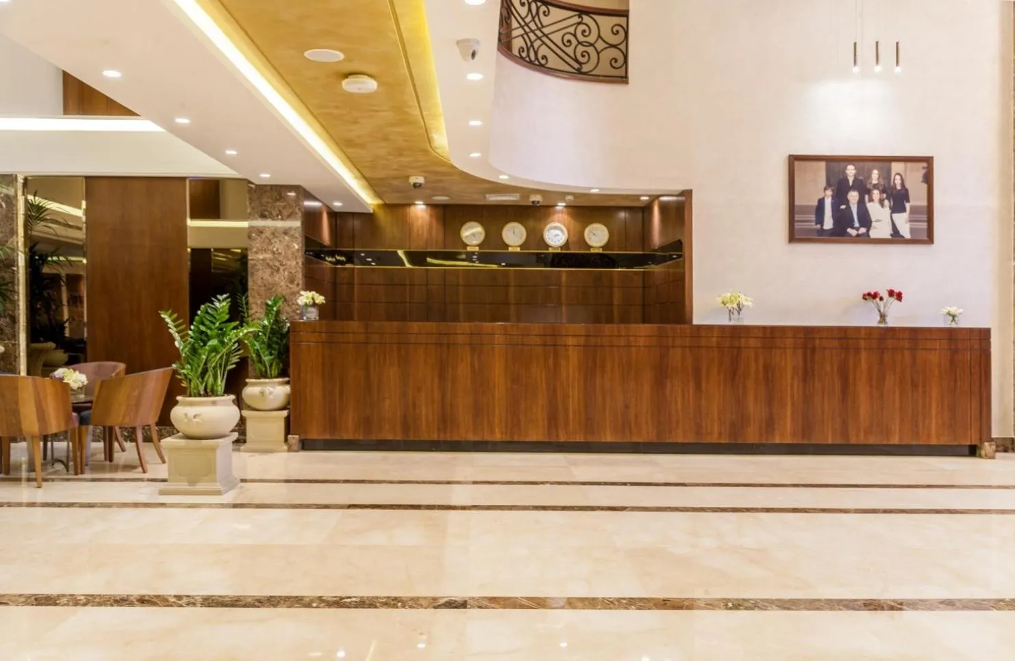 Lobby or reception in Gerasa Hotel