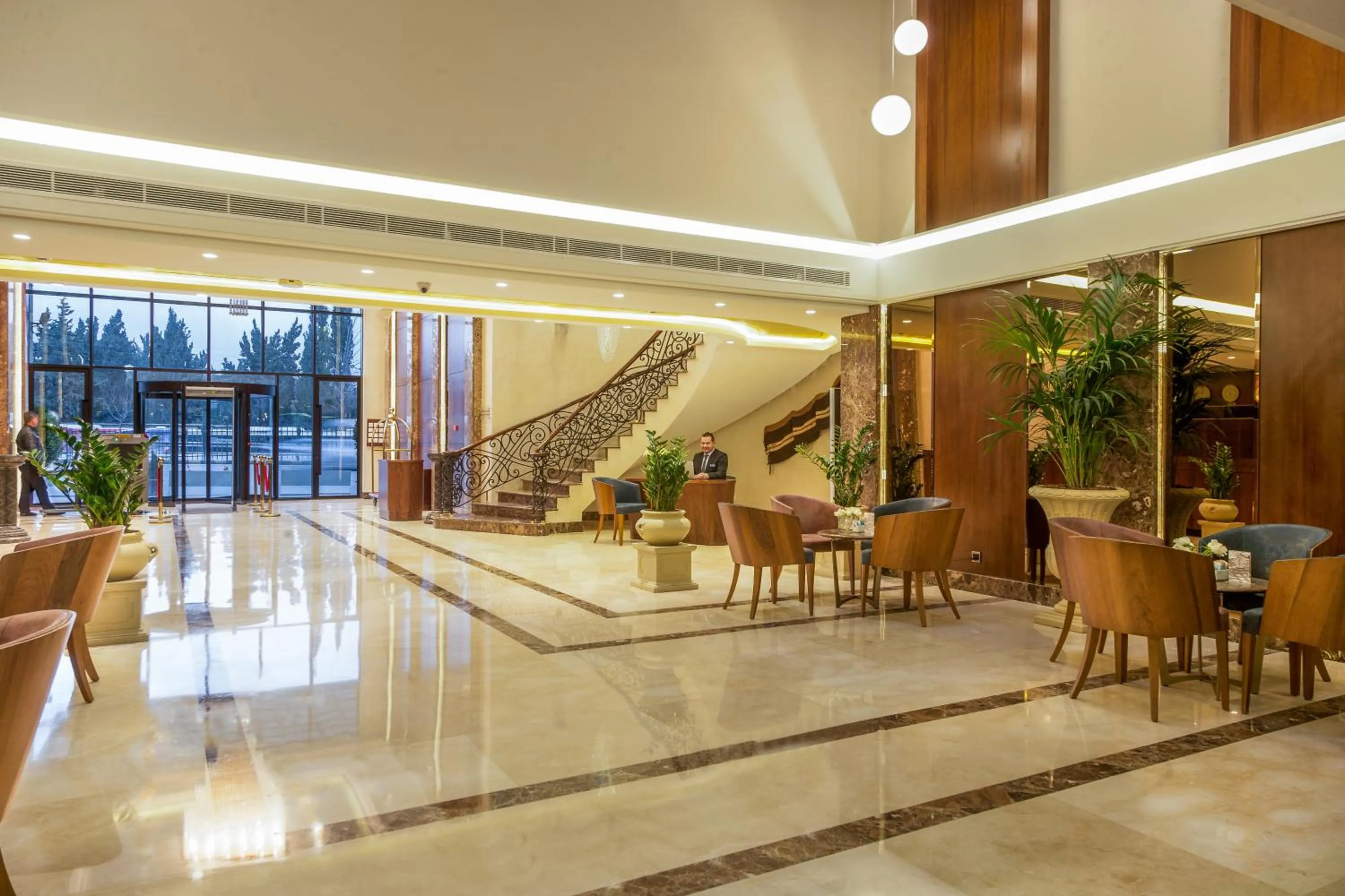 Lobby or reception in Gerasa Hotel