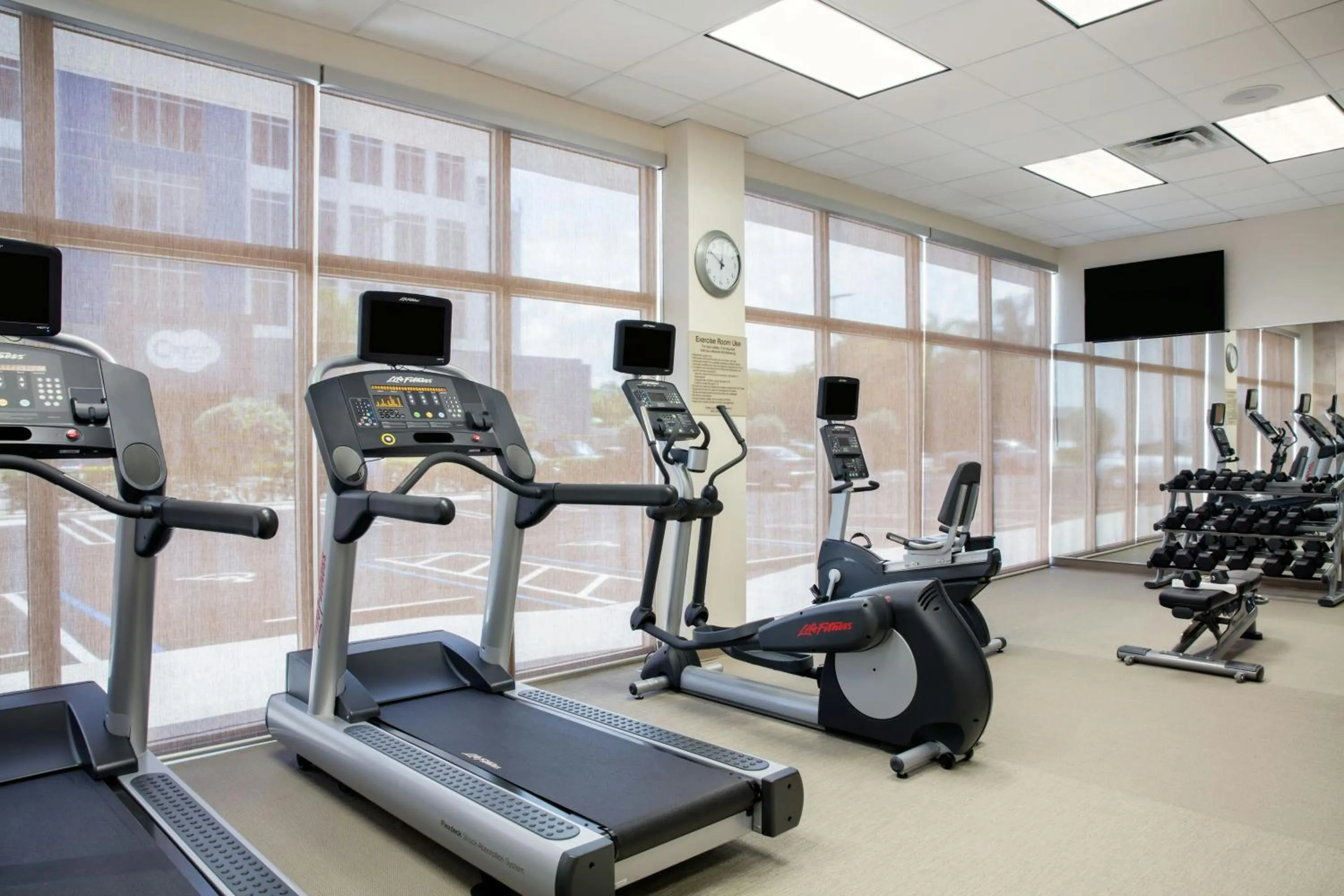 Fitness centre/facilities in SpringHill Suites by Marriott Miami Doral