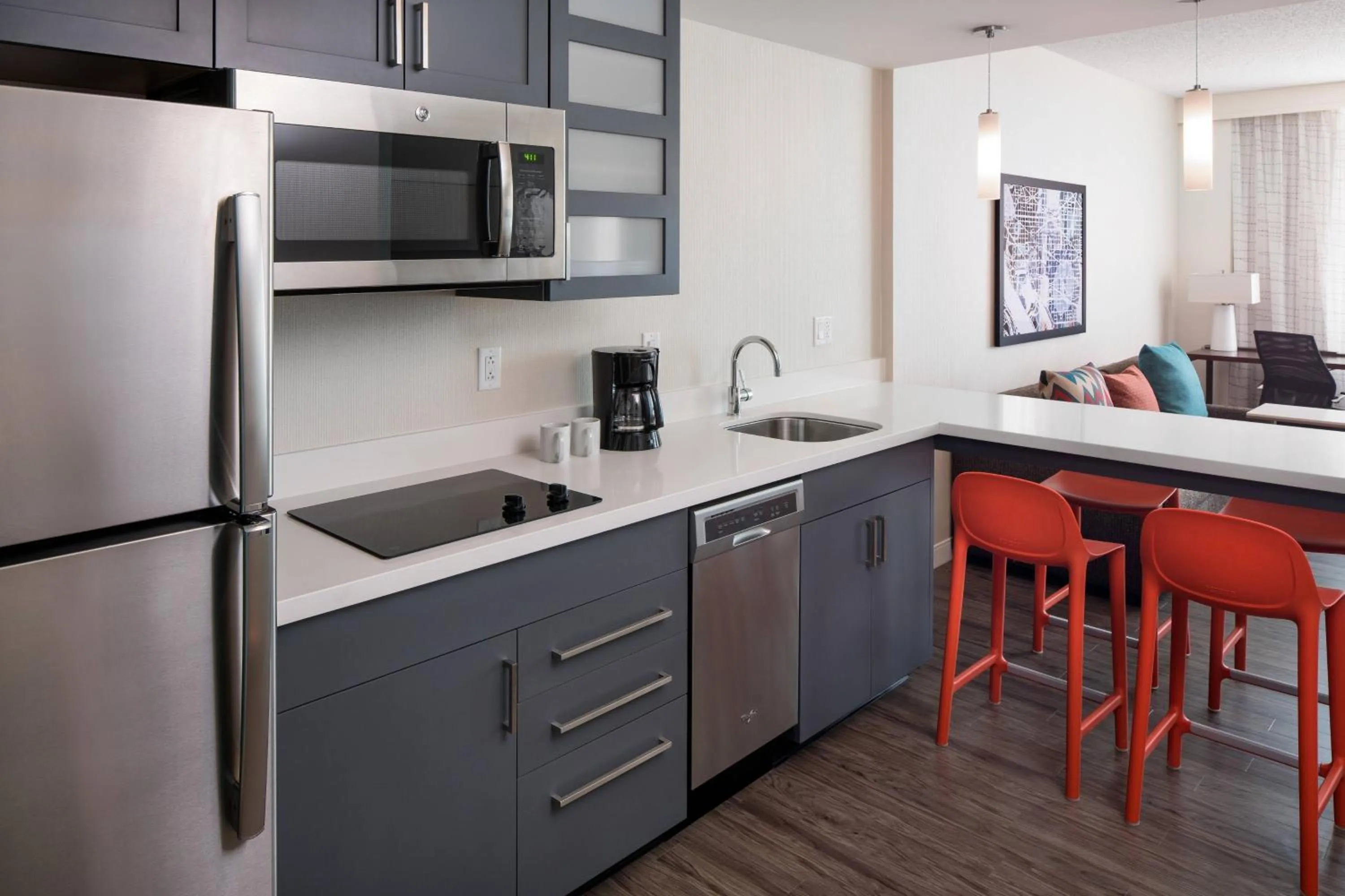 Kitchen or kitchenette in Residence Inn Washington Capitol Hill/Navy Yard
