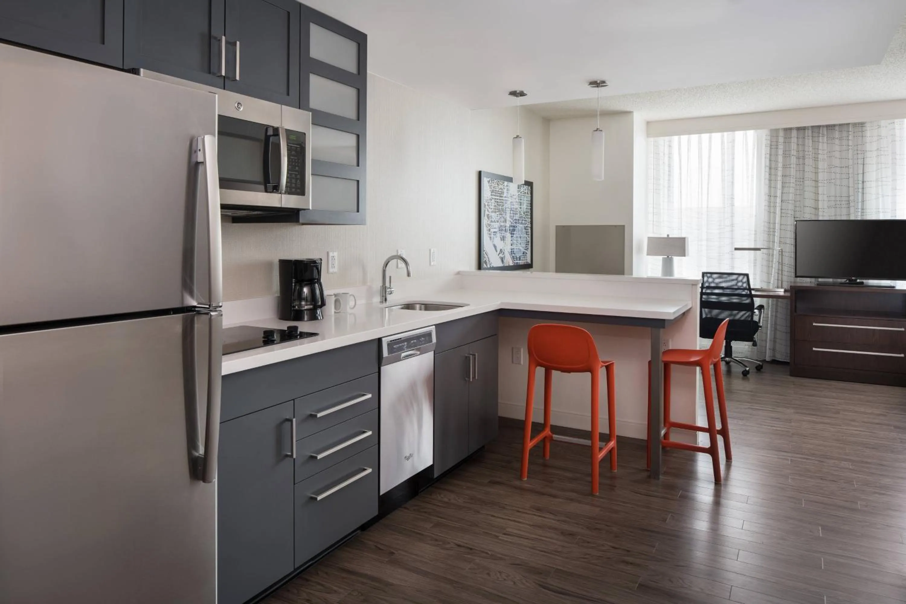 Kitchen or kitchenette in Residence Inn Washington Capitol Hill/Navy Yard