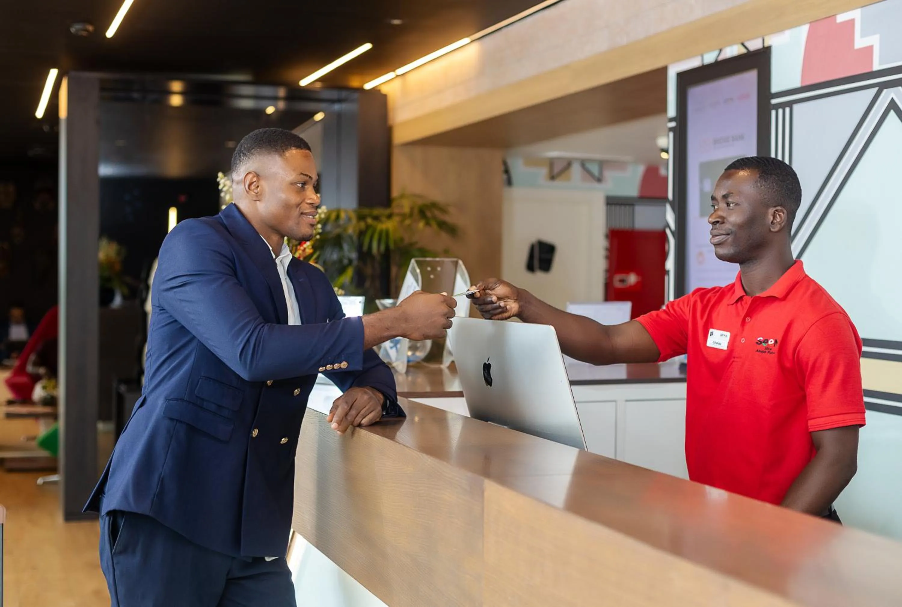 Lobby or reception in Seen Hotel Abidjan Plateau