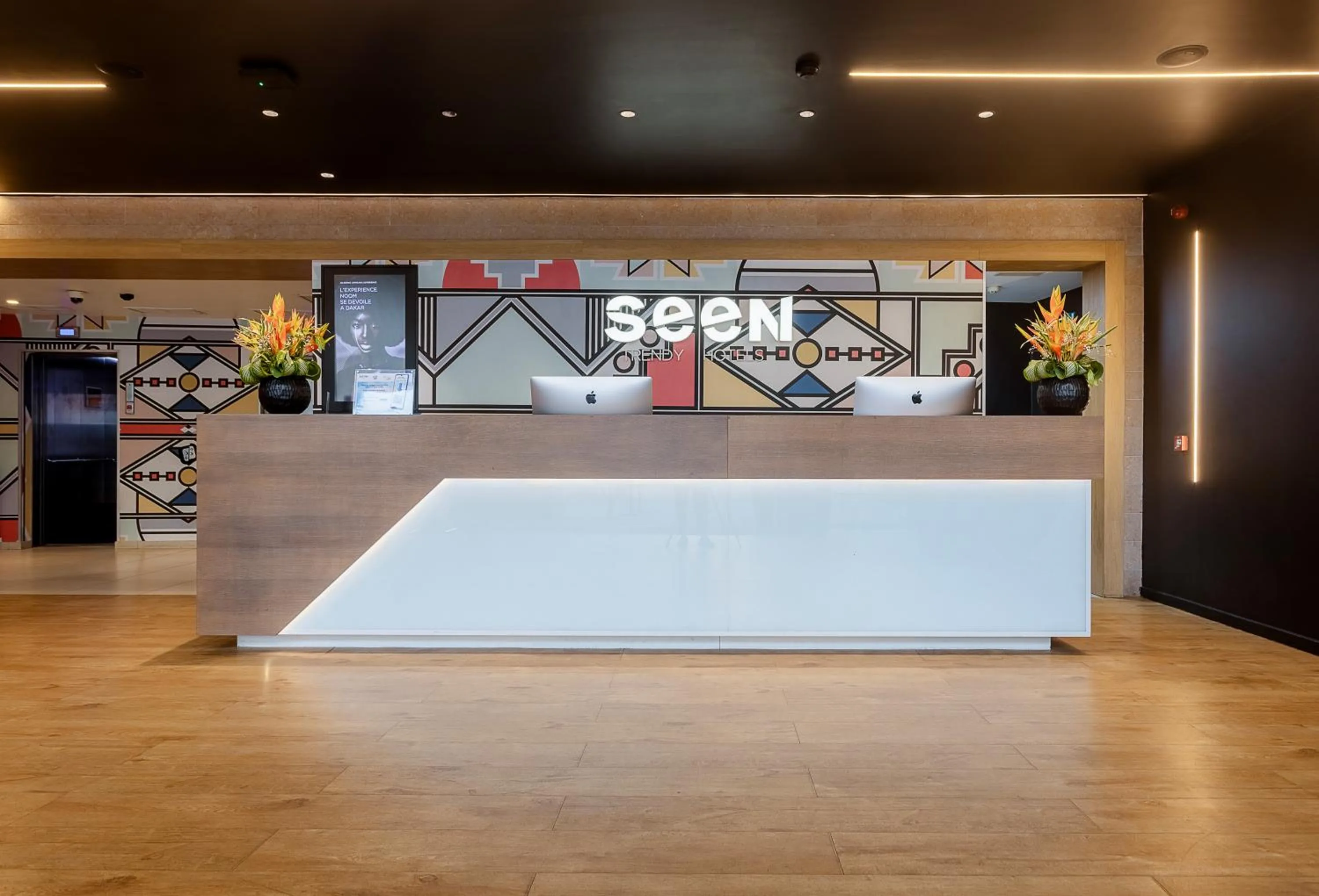 Lobby or reception in Seen Hotel Abidjan Plateau