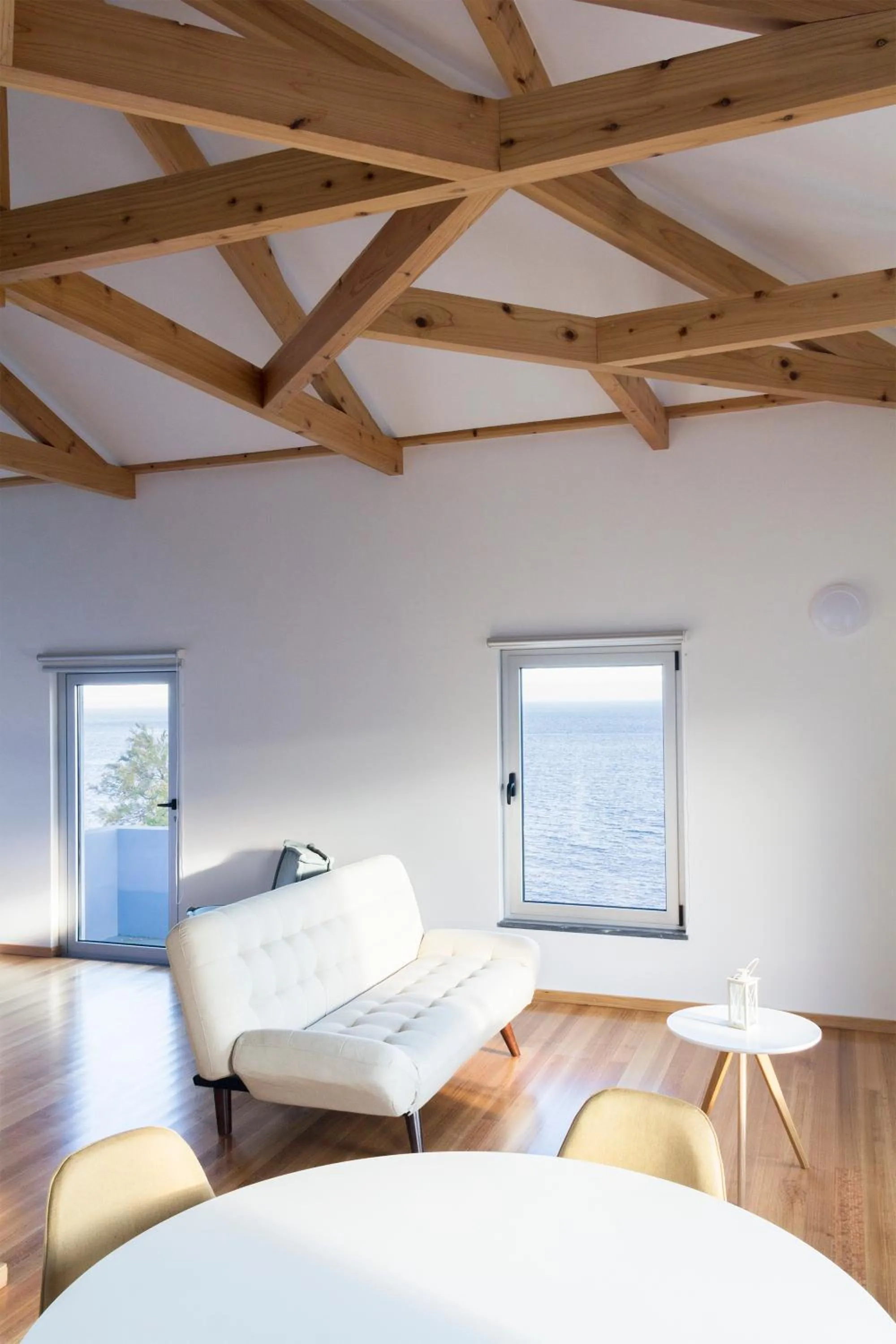 Living room, Bed in Lofts Azul Pastel