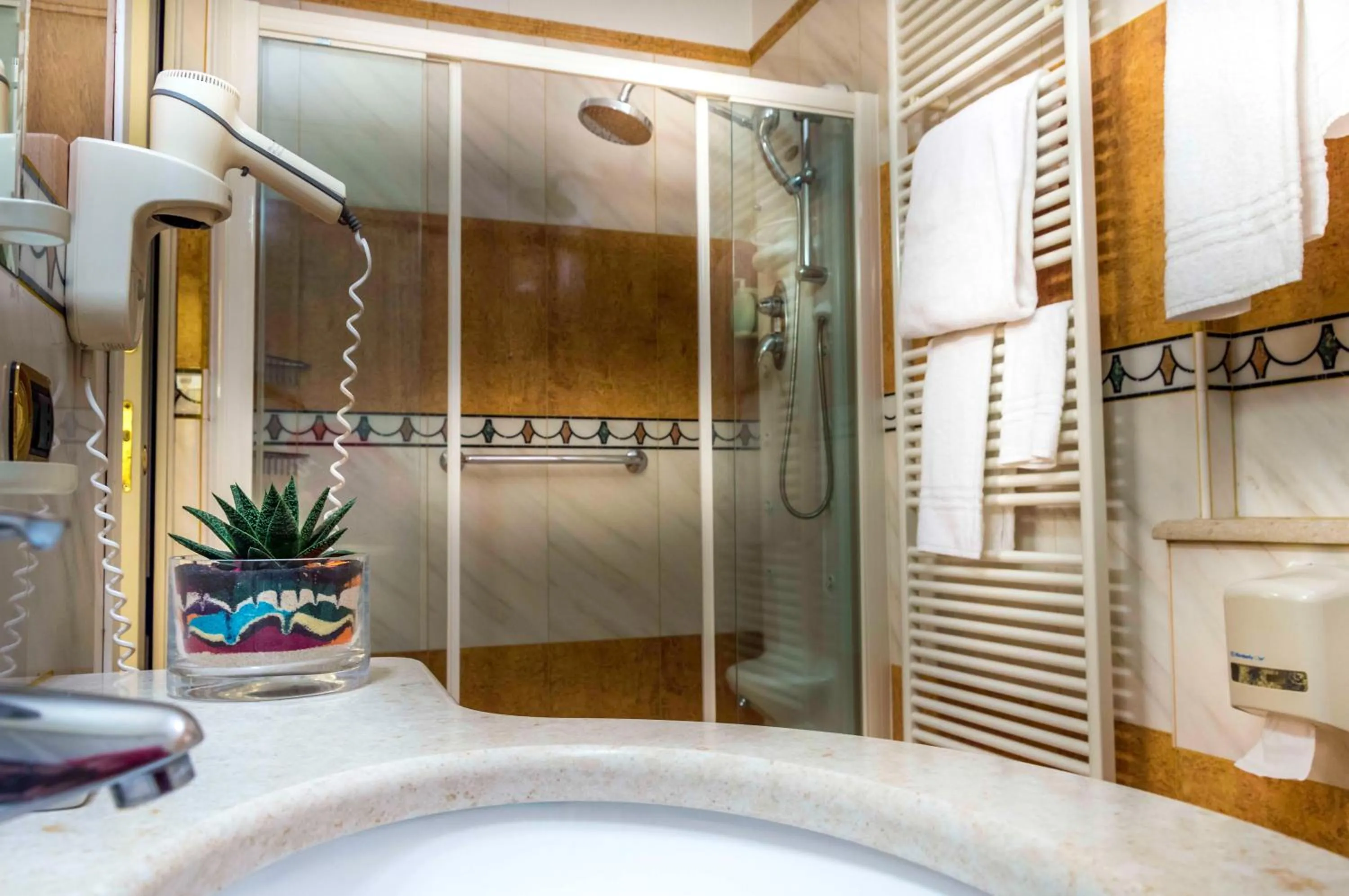 Shower in Hotel La Bussola