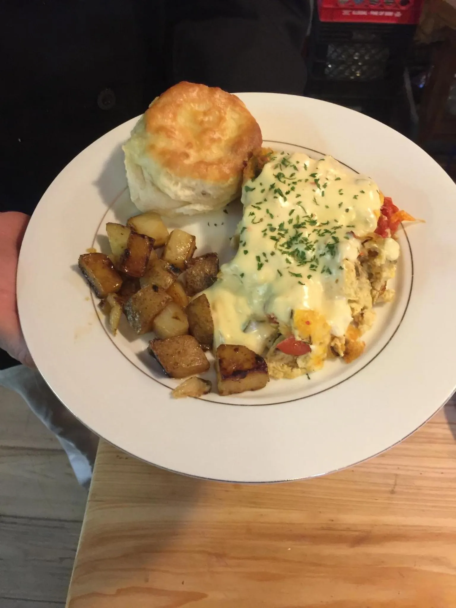 American breakfast in Maison Mouton Bed & Breakfast