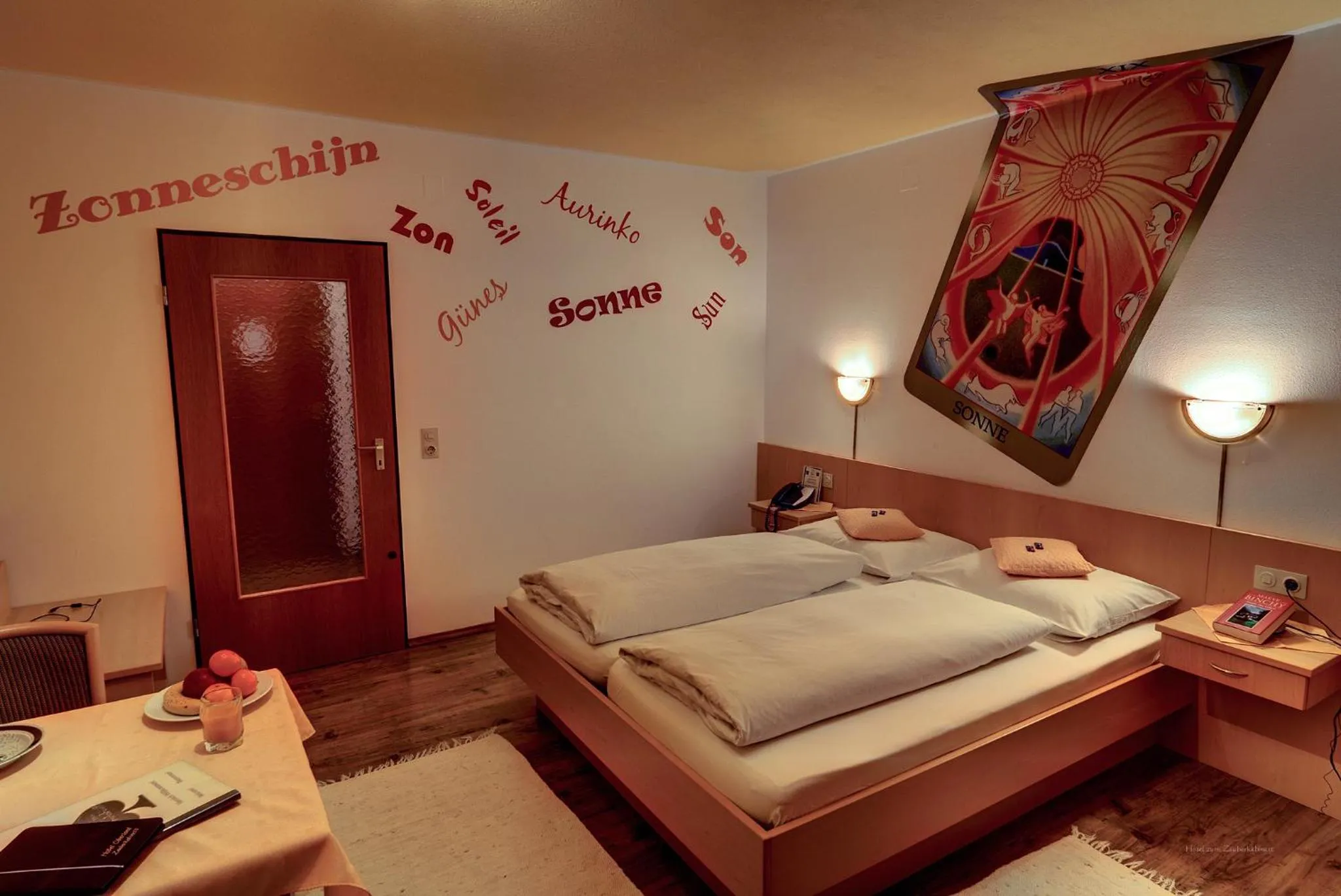 Bed in Hotel zum Zauberkabinett