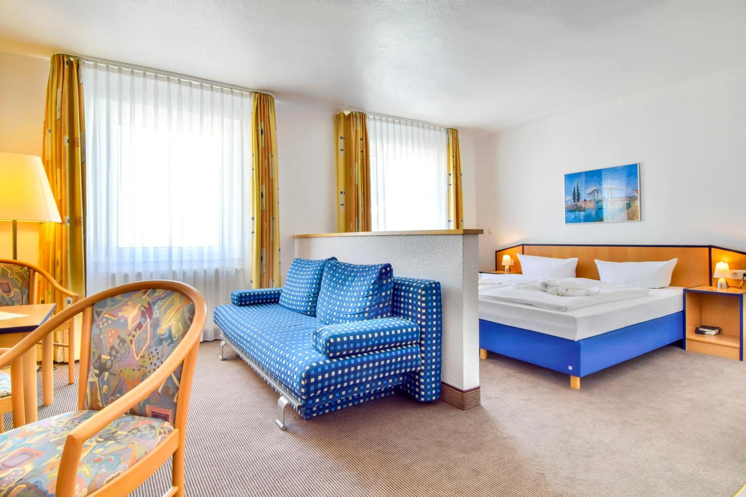 Photo of the whole room, Bed in Strandhotel Bansiner Hof