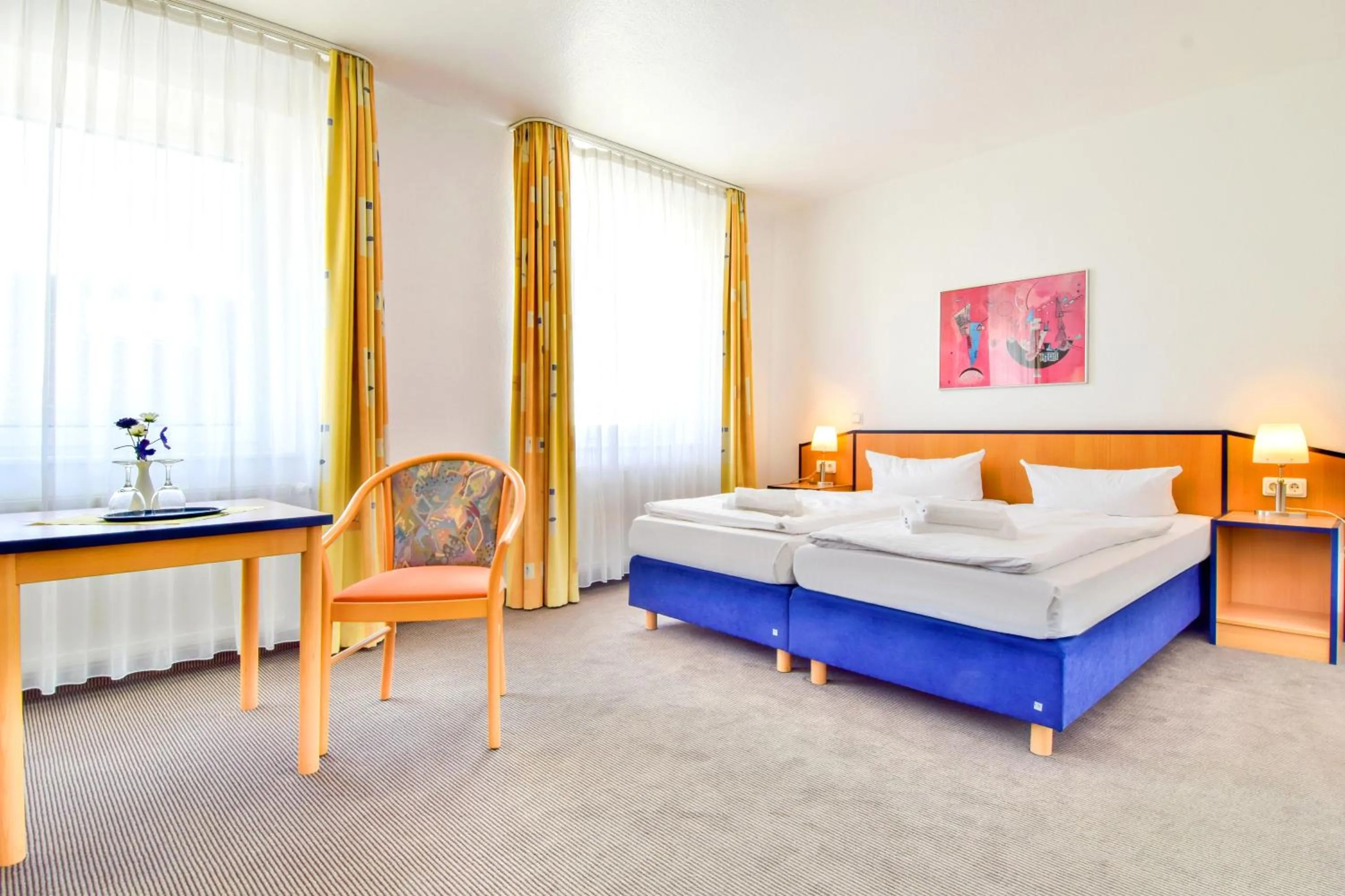 Photo of the whole room, Bed in Strandhotel Bansiner Hof