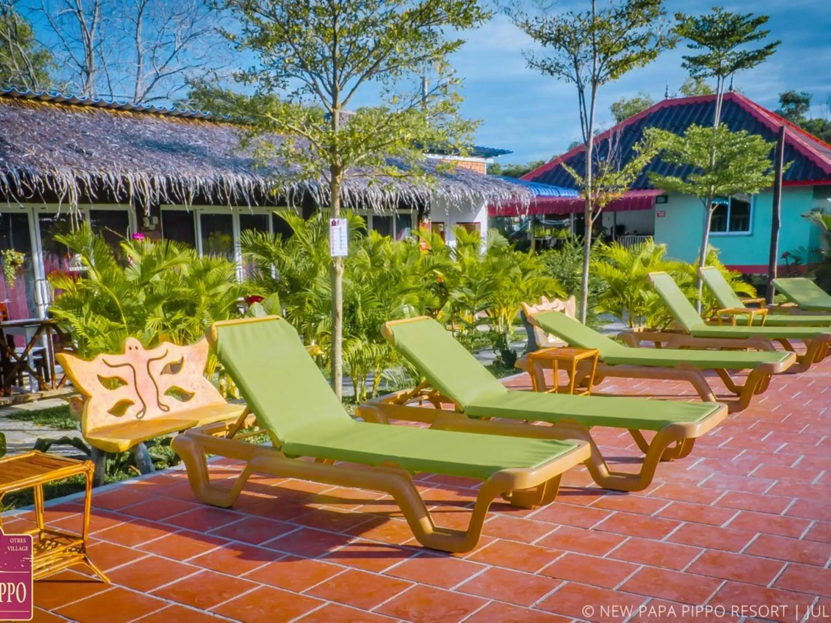 Garden view in New Papa Pippo Resort