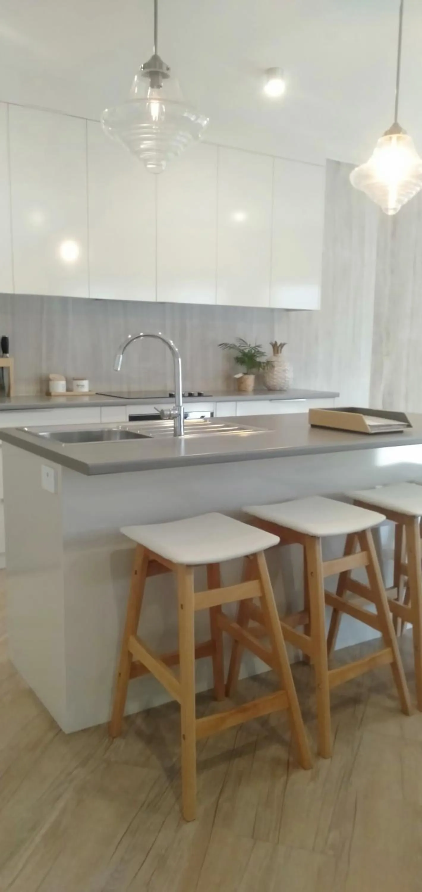 Kitchen or kitchenette in Robe Marina Accommodation