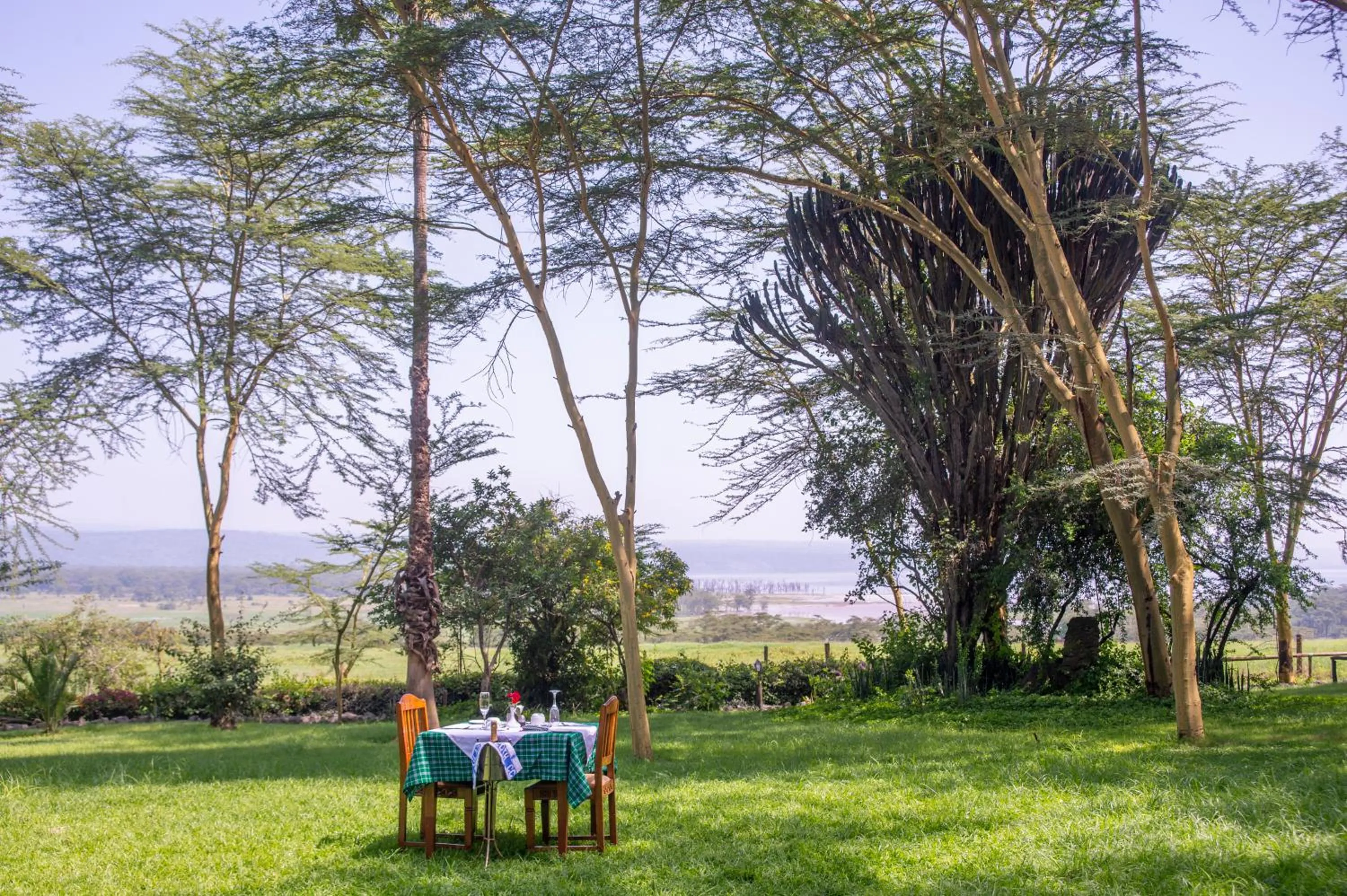 Garden view in Lake Nakuru Lodge