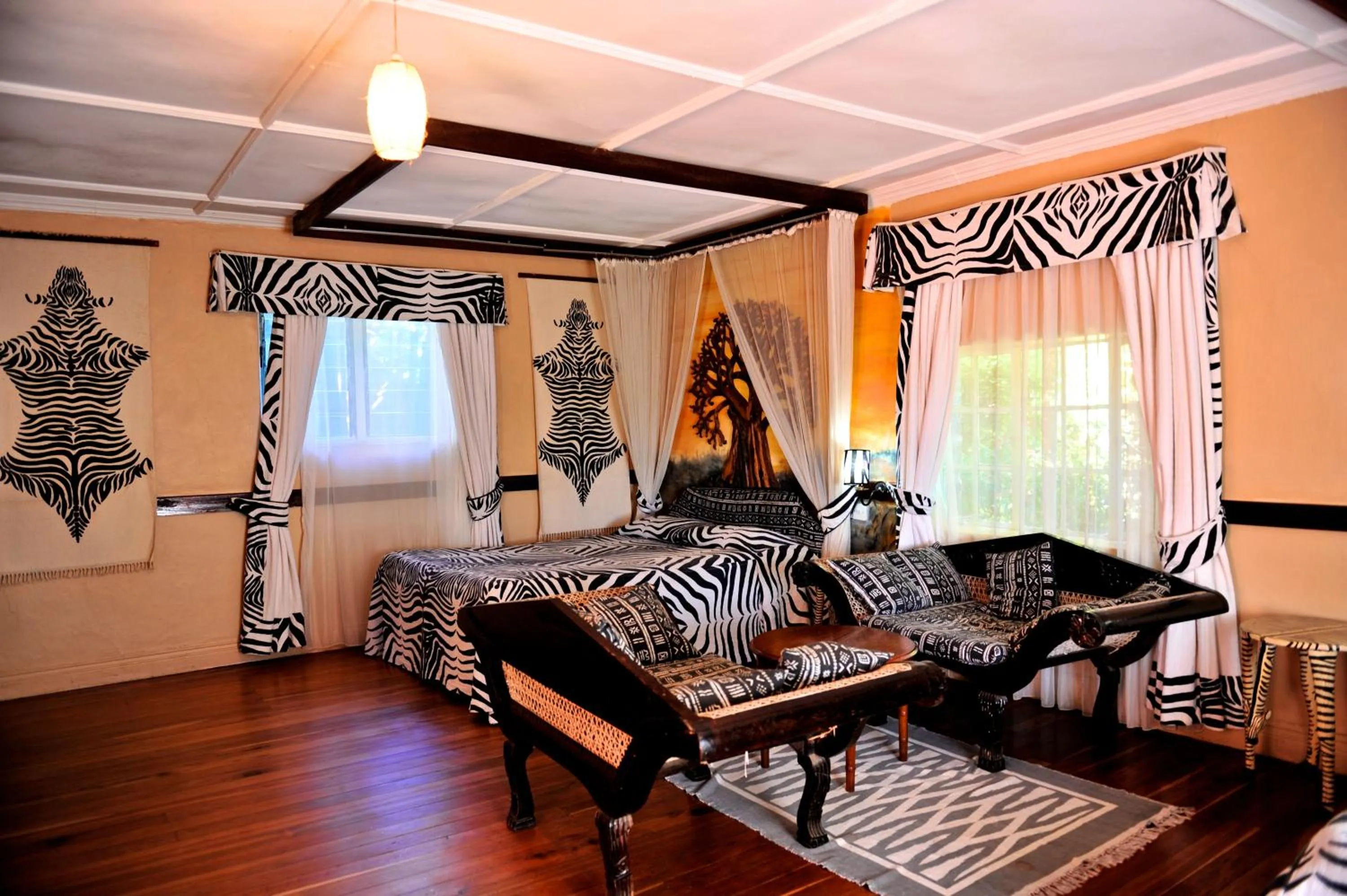 Bed in Lake Nakuru Lodge