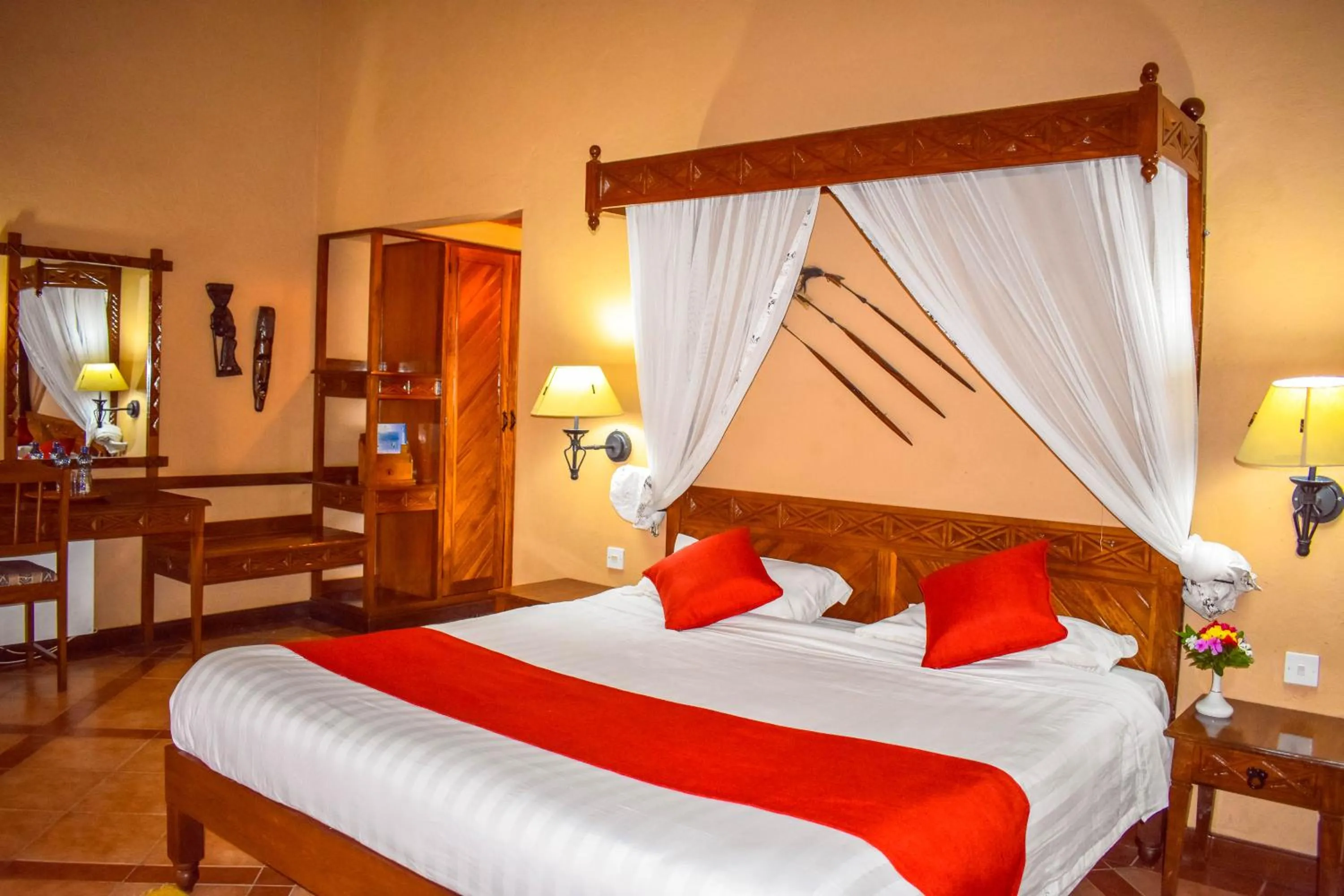 Photo of the whole room, Bed in Lake Nakuru Lodge