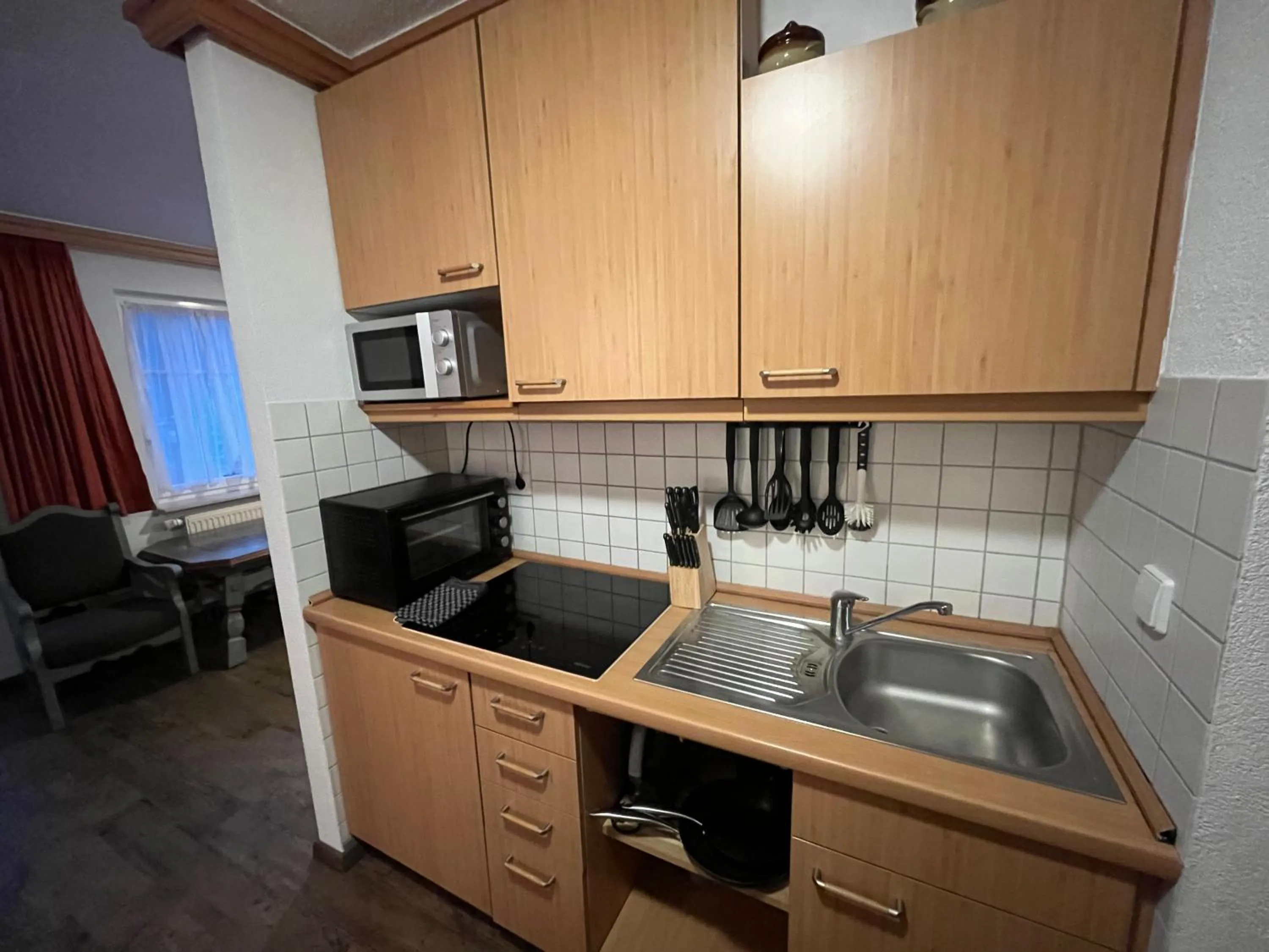 Kitchen or kitchenette in Hotel Zartenbach
