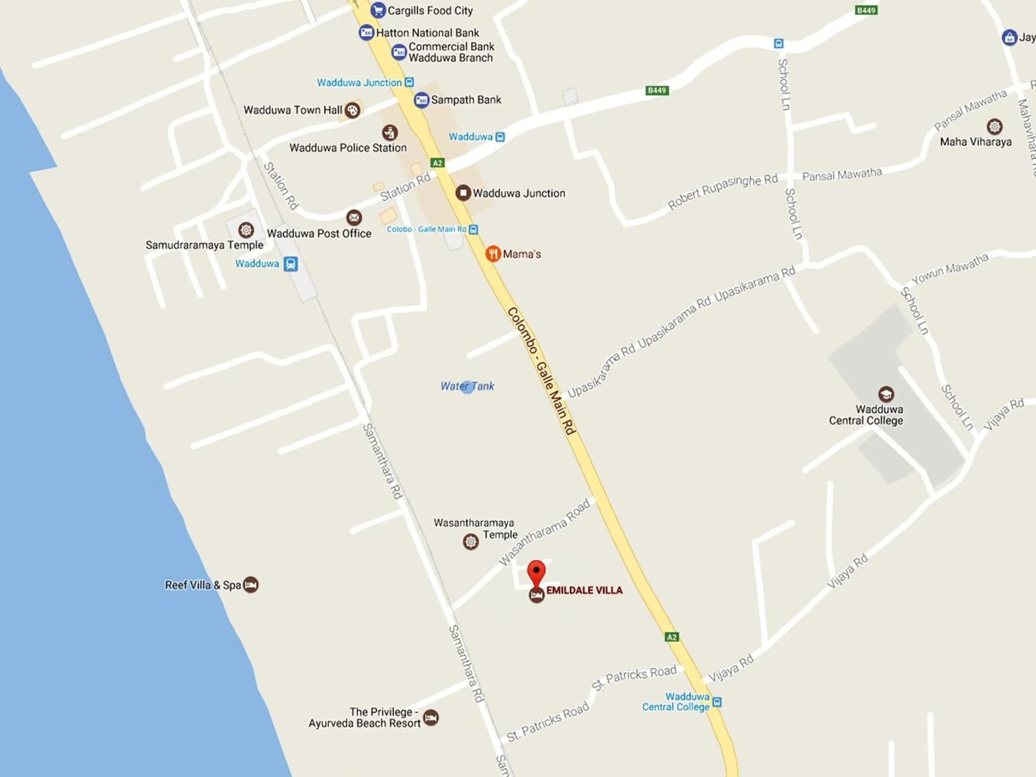 Nearby landmark in Emildale Villa