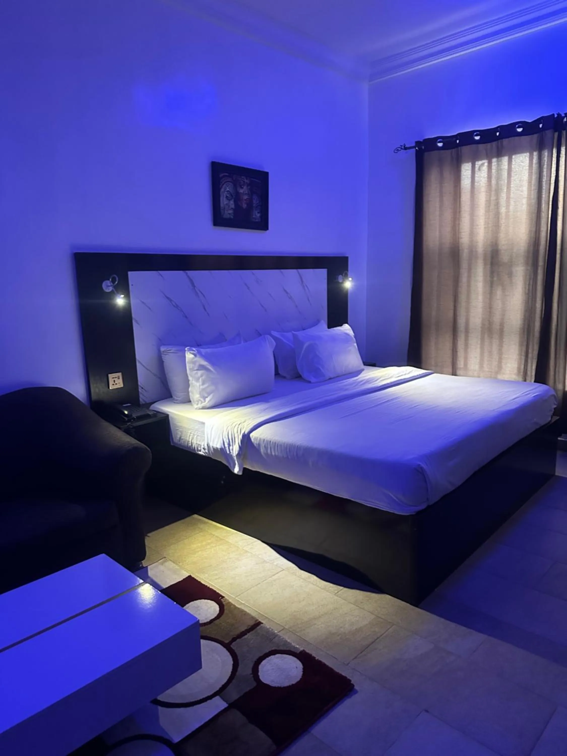 Bedroom, Bed in Posh Hotel and Suites Ikeja