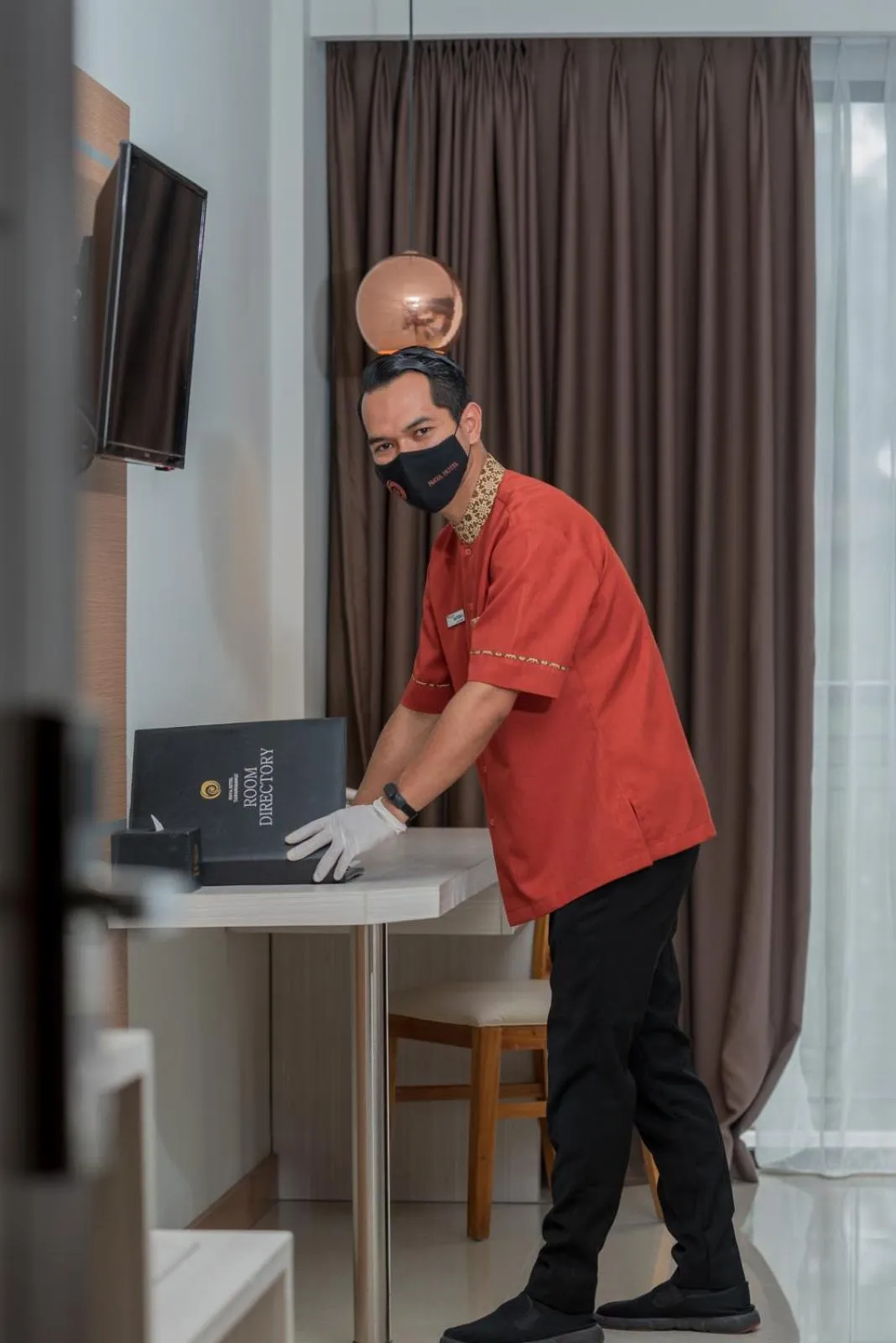 Staff in Nava Hotel Tawangmangu