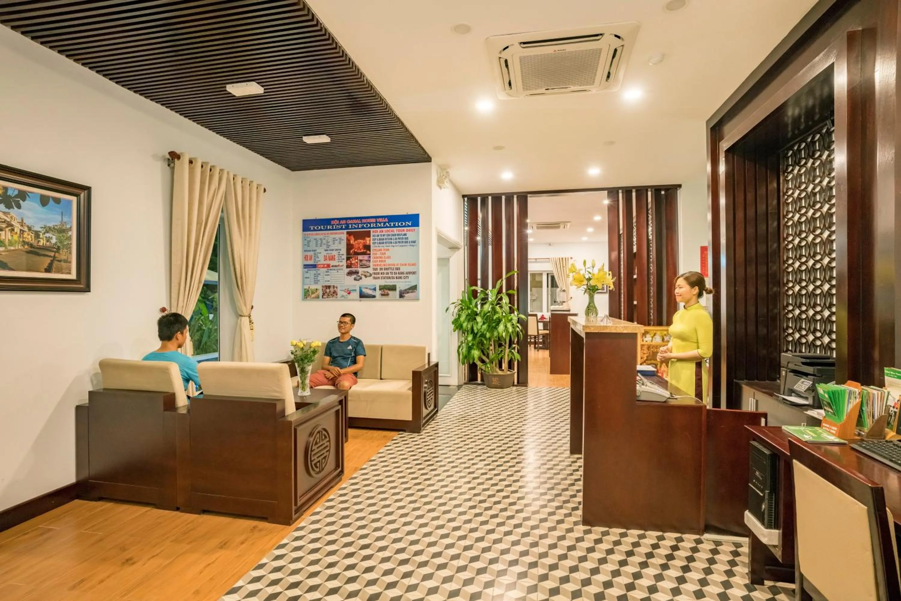 Lobby or reception in Hoi An Canal House
