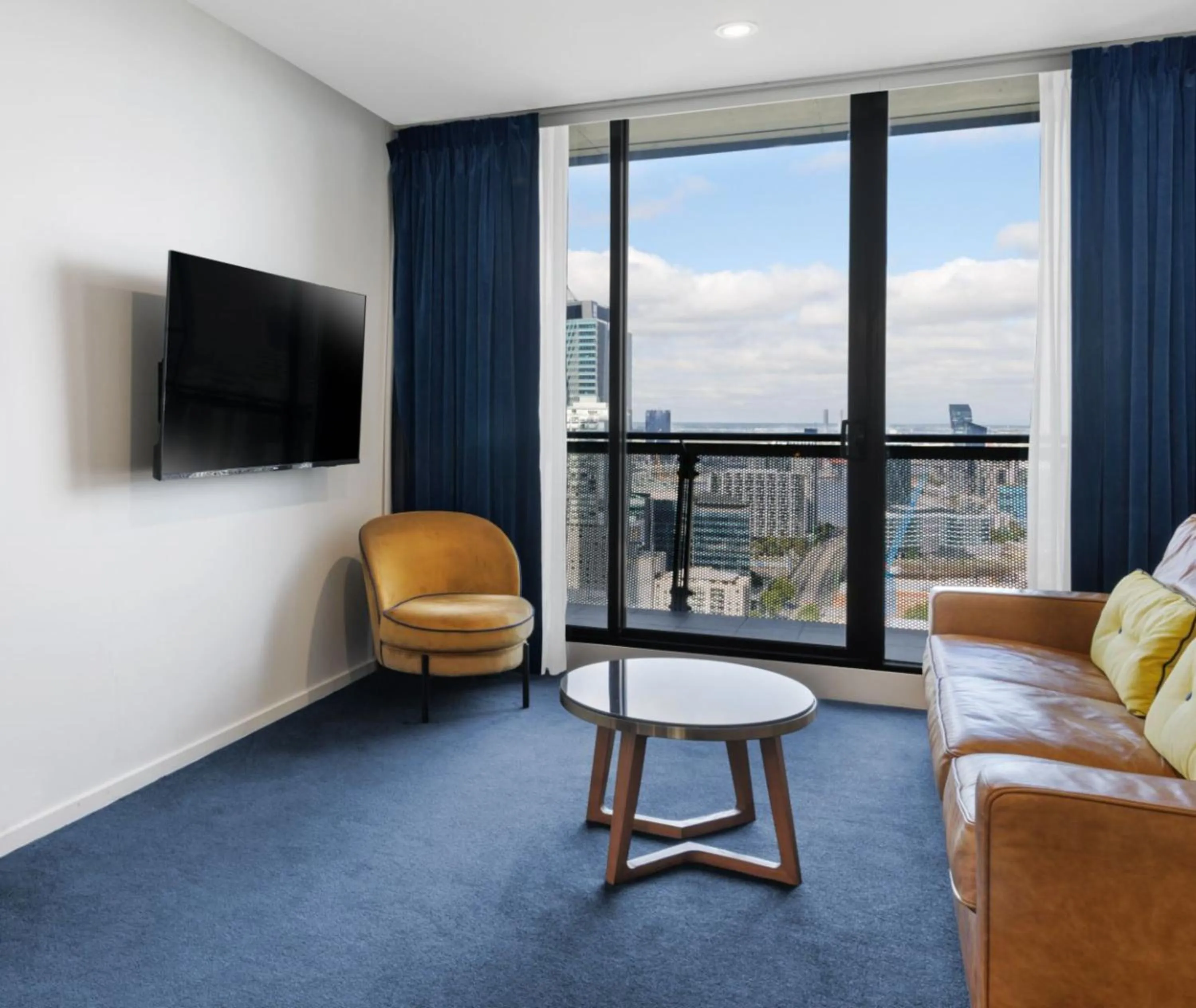 Living room in Avani Melbourne Jazz Corner Residences