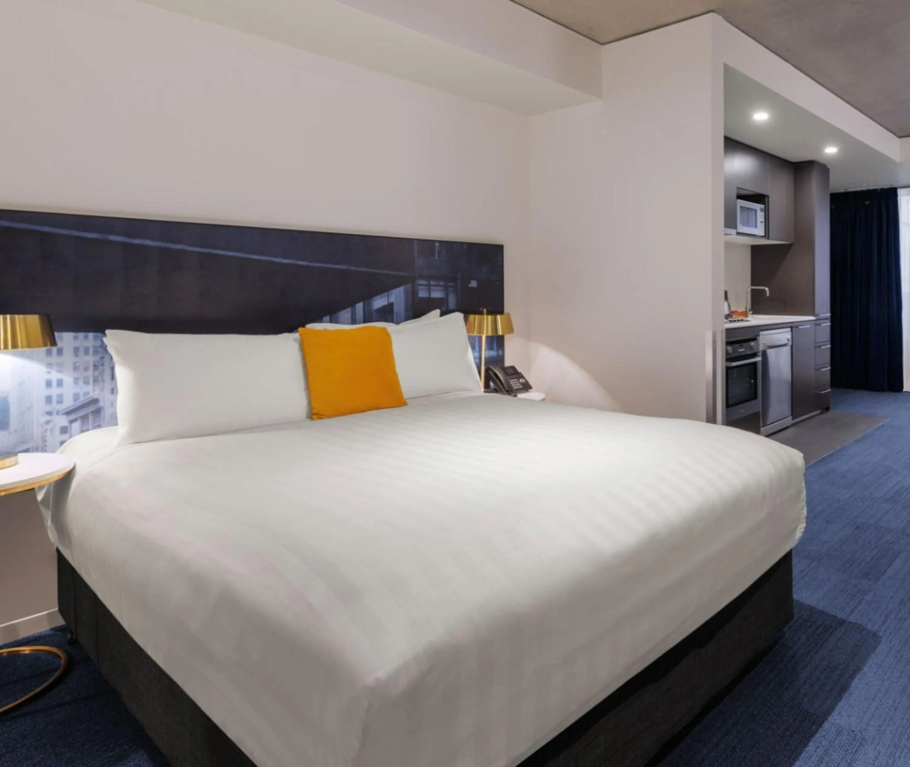 Bed in Avani Melbourne Jazz Corner Residences