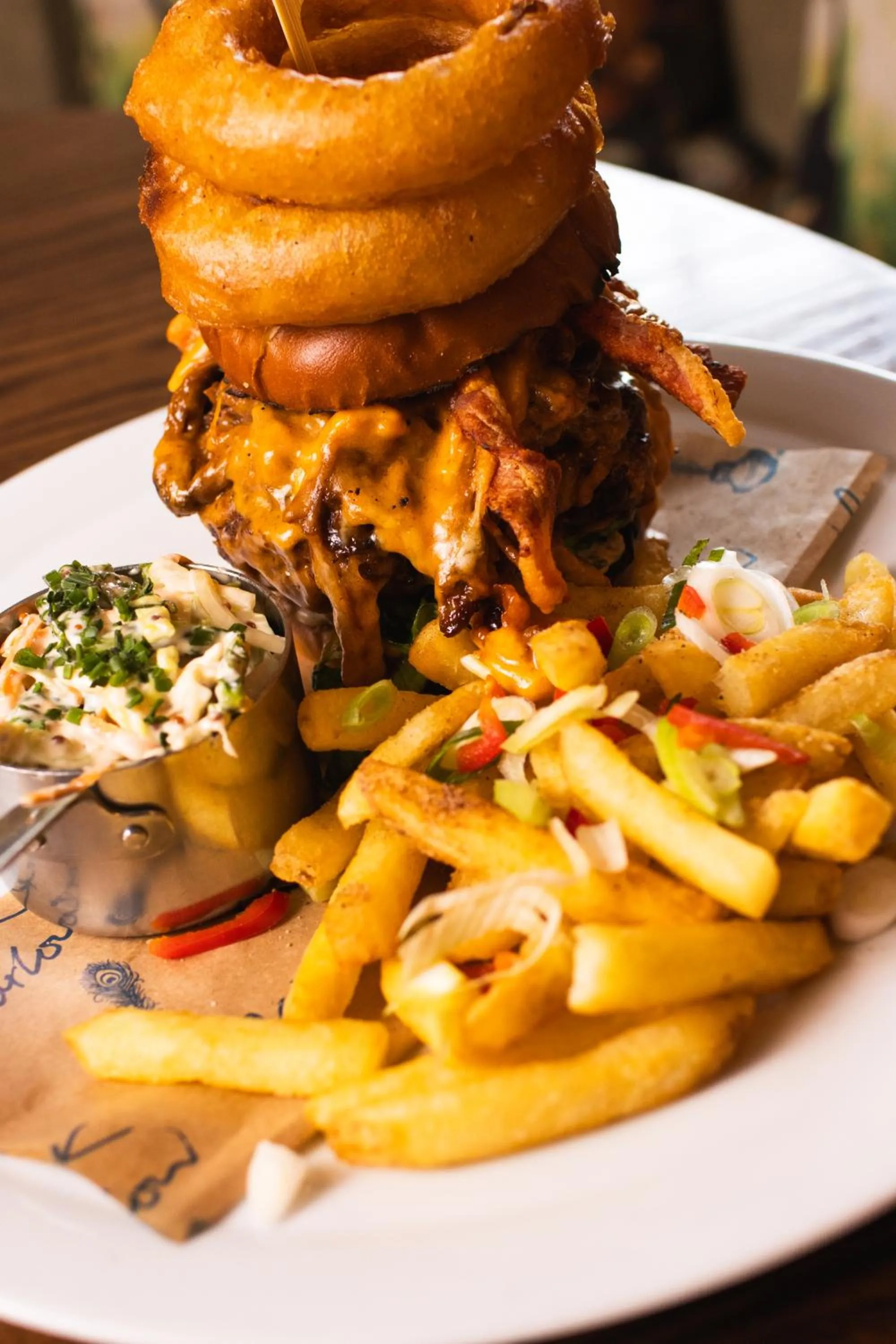 Food and drinks in The Peacock at Barlow