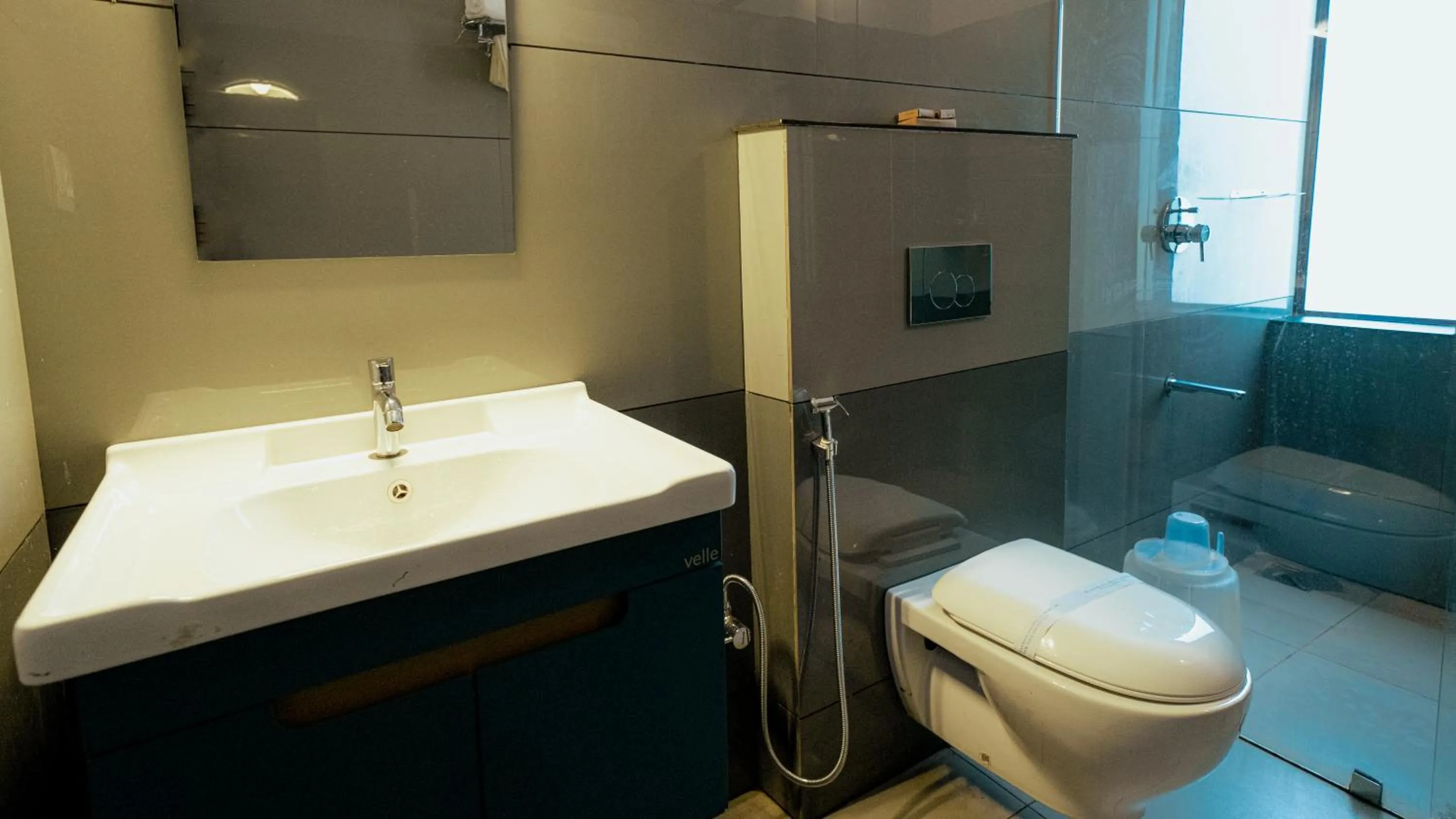 Toilet in Vythiri Holiday Resort, Wayanad