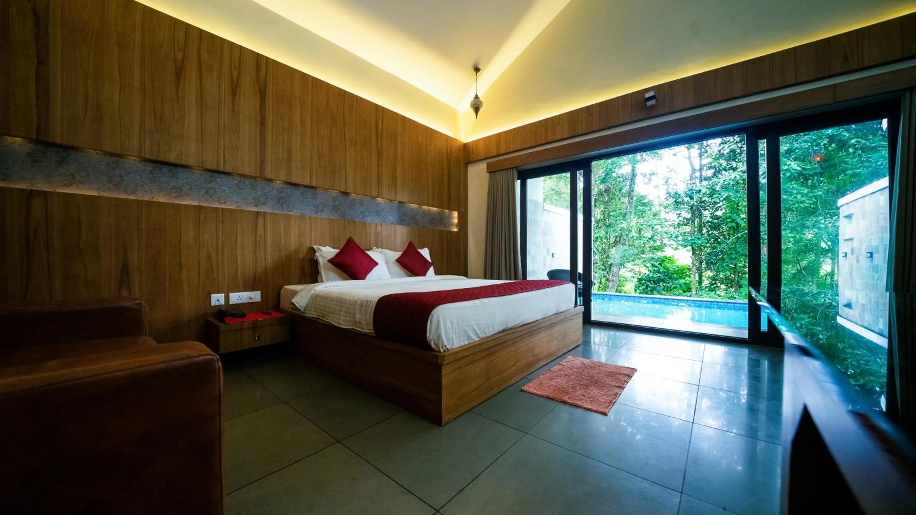 Photo of the whole room, Bed in Vythiri Holiday Resort, Wayanad
