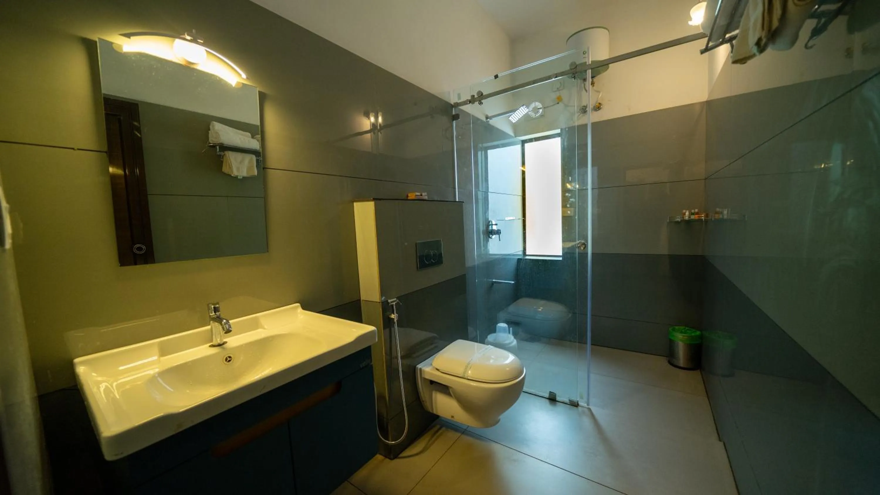 Shower in Vythiri Holiday Resort, Wayanad