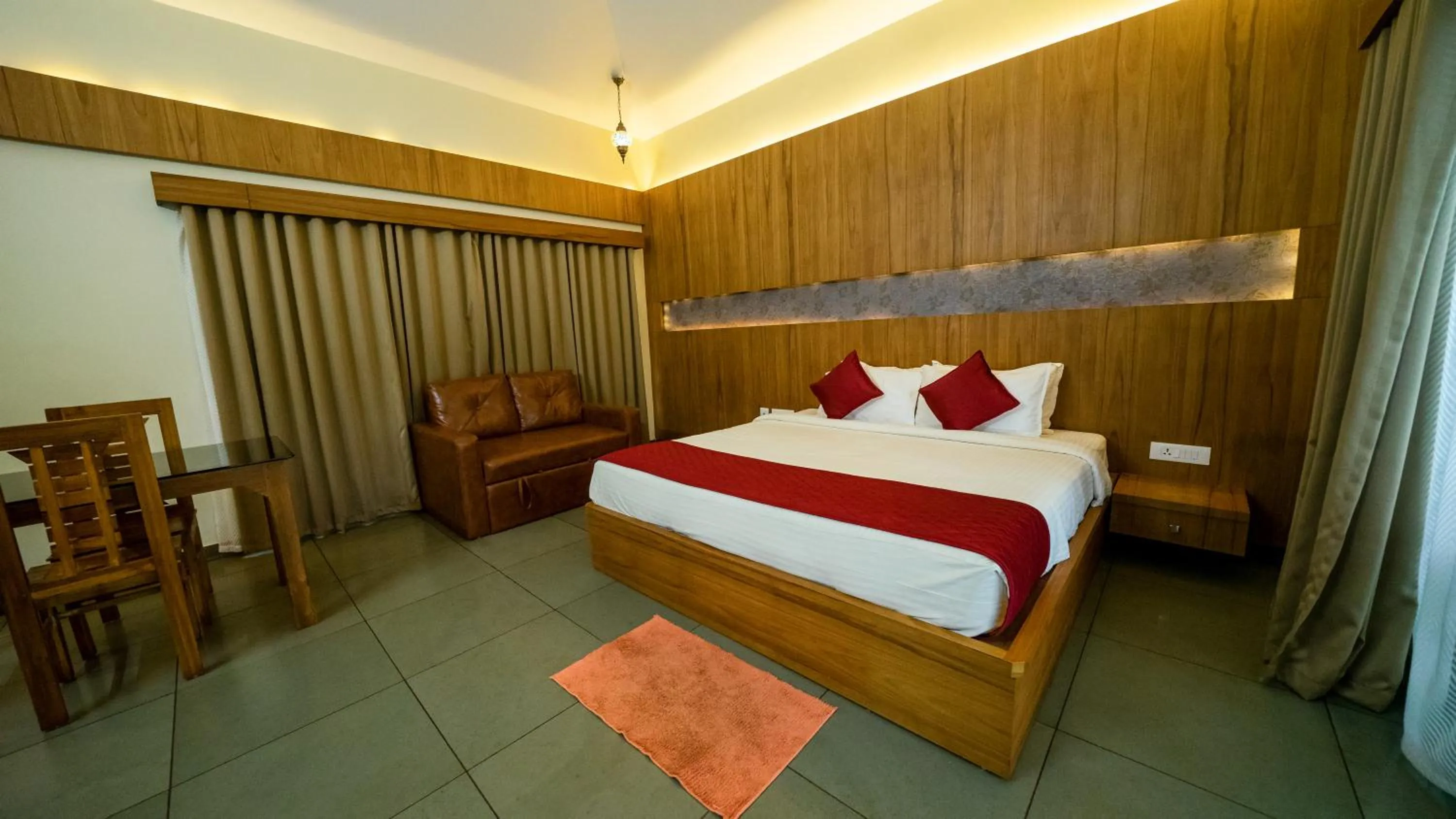 Photo of the whole room, Bed in Vythiri Holiday Resort, Wayanad