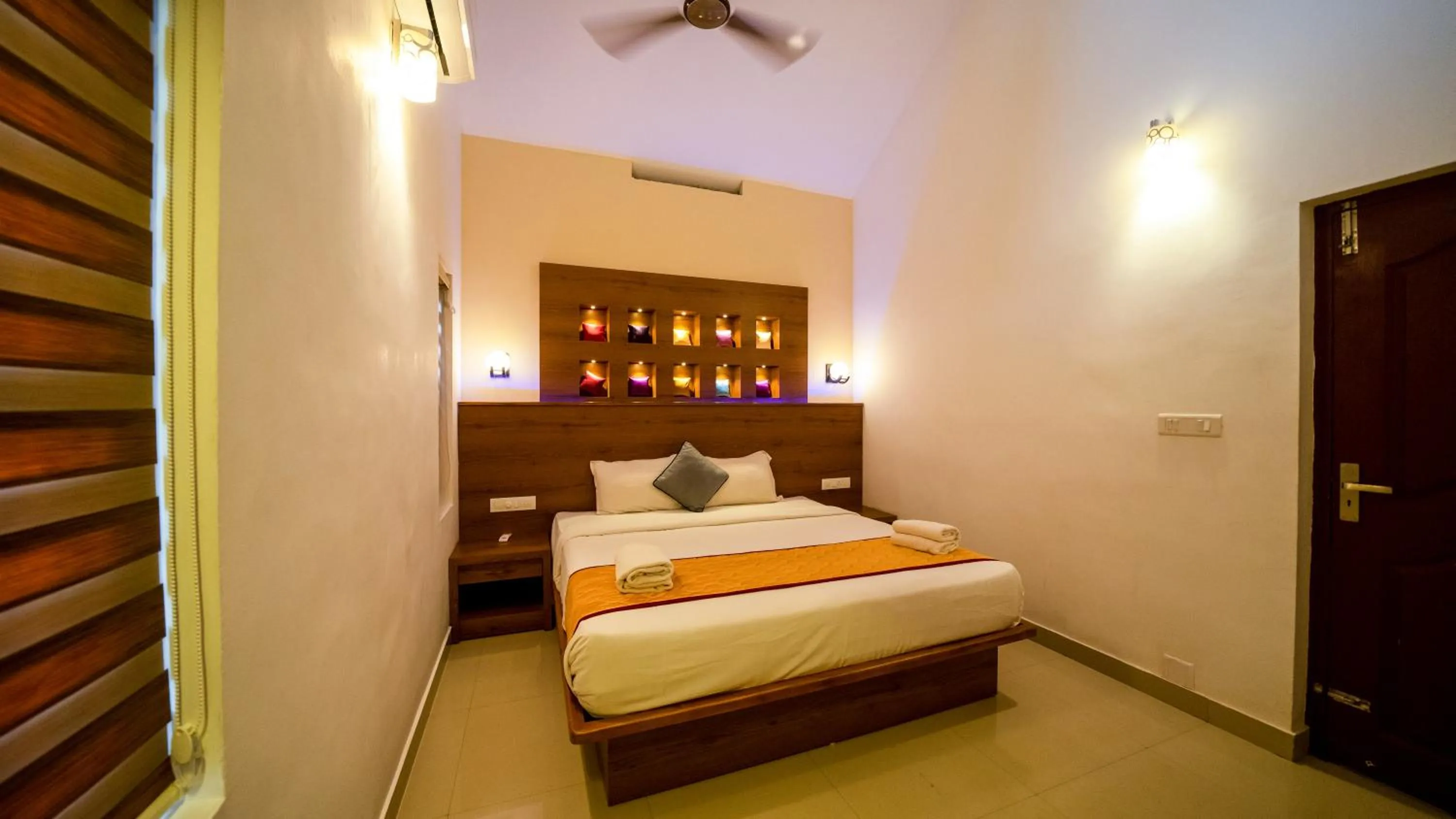 Bedroom, Bed in Vythiri Holiday Resort, Wayanad