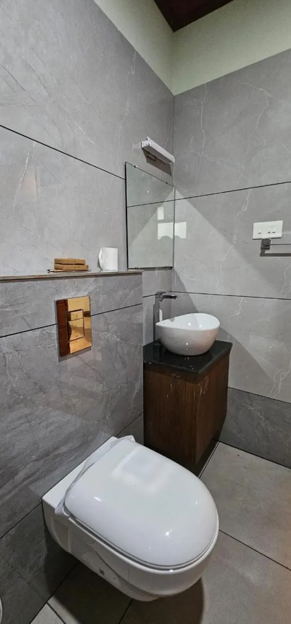 Toilet in Vythiri Holiday Resort, Wayanad