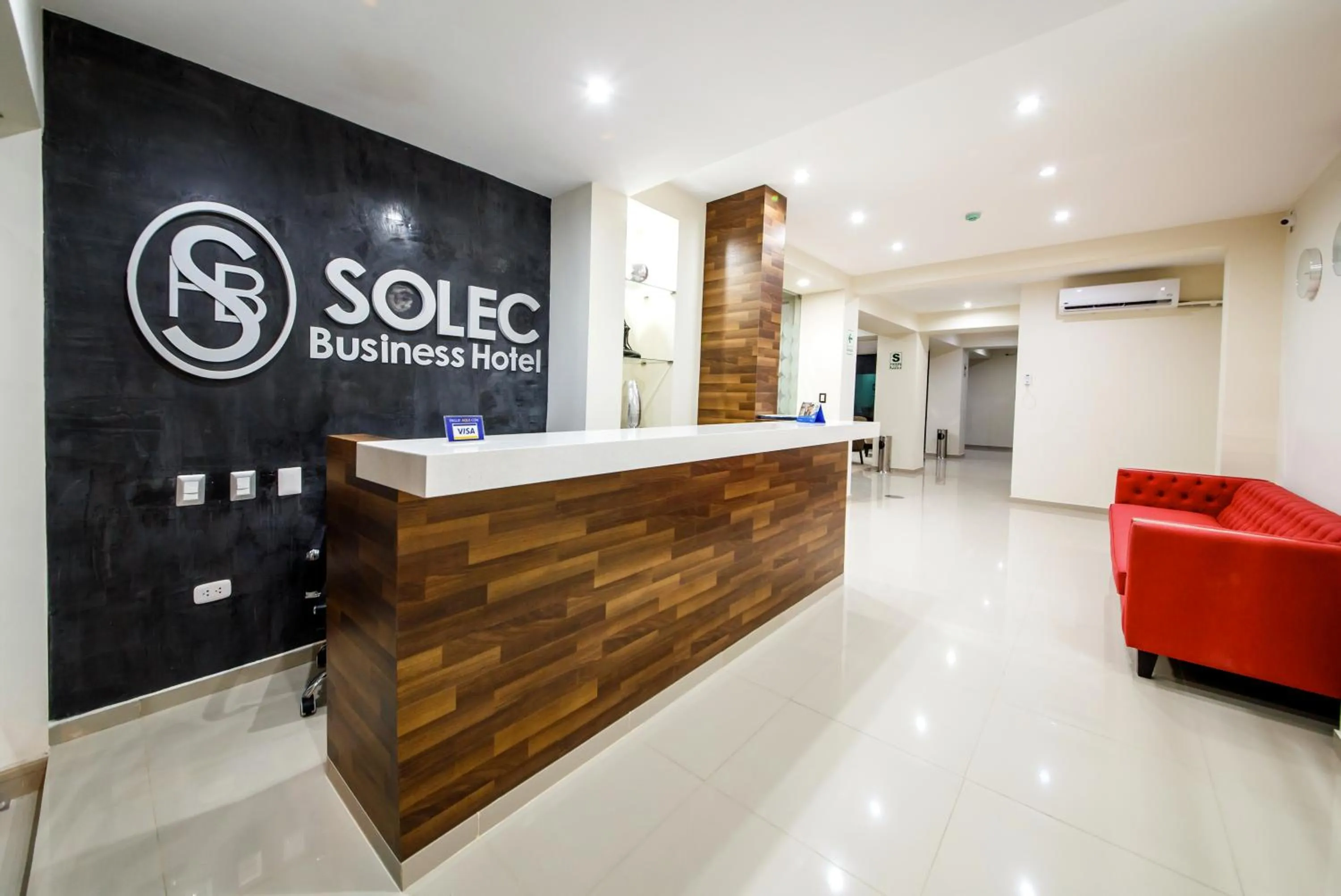 Lobby or reception in Hotel Solec