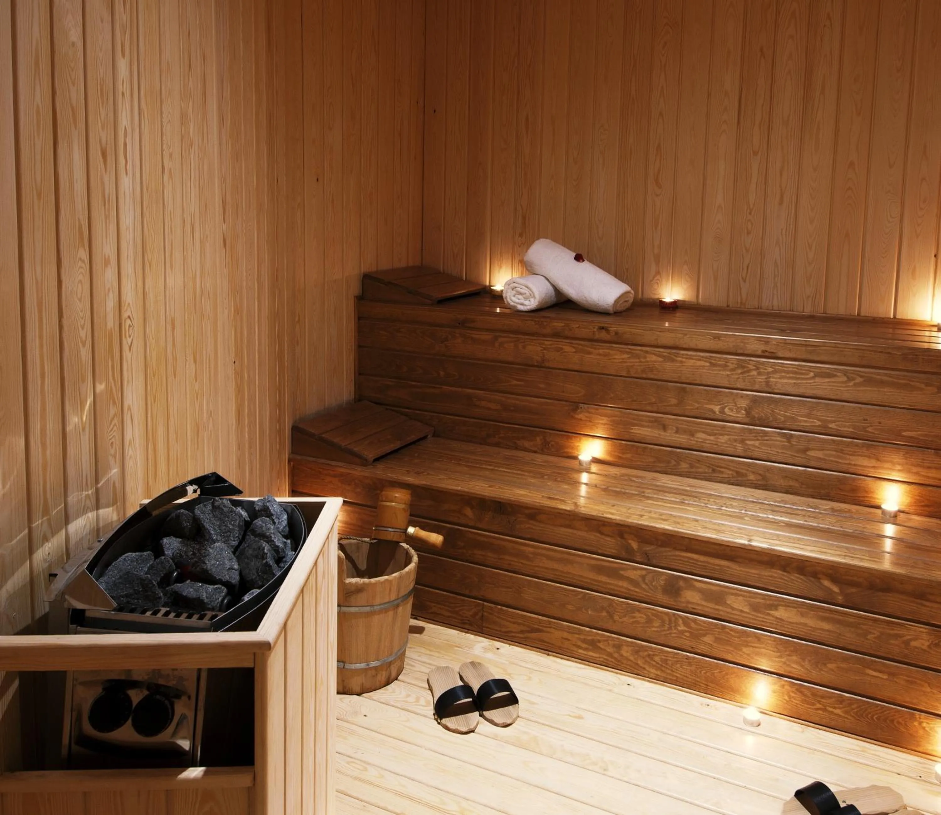 Sauna in Aparthotel Les Oliviers Suites & Spa