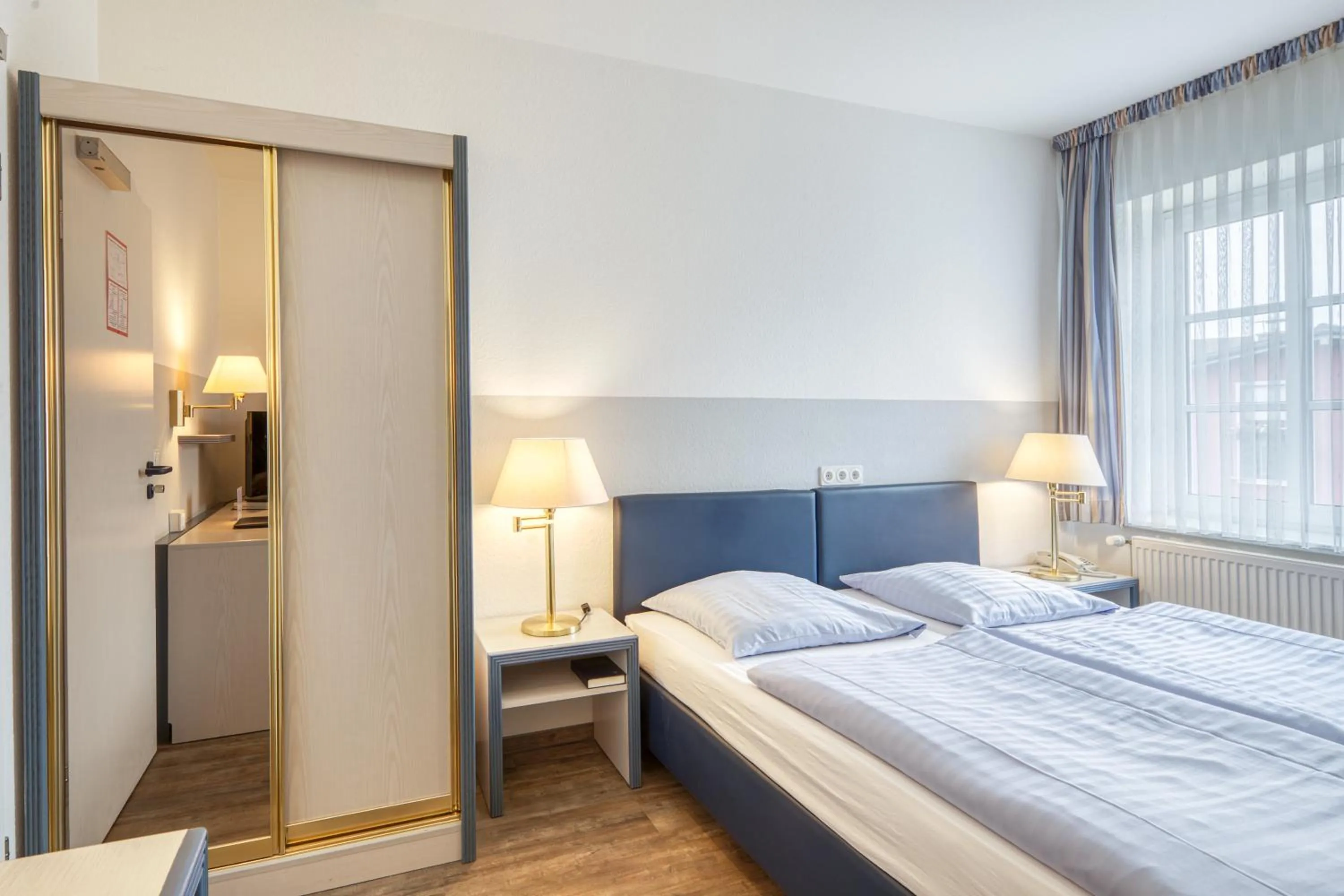 Bed in Hotel Ingeborg