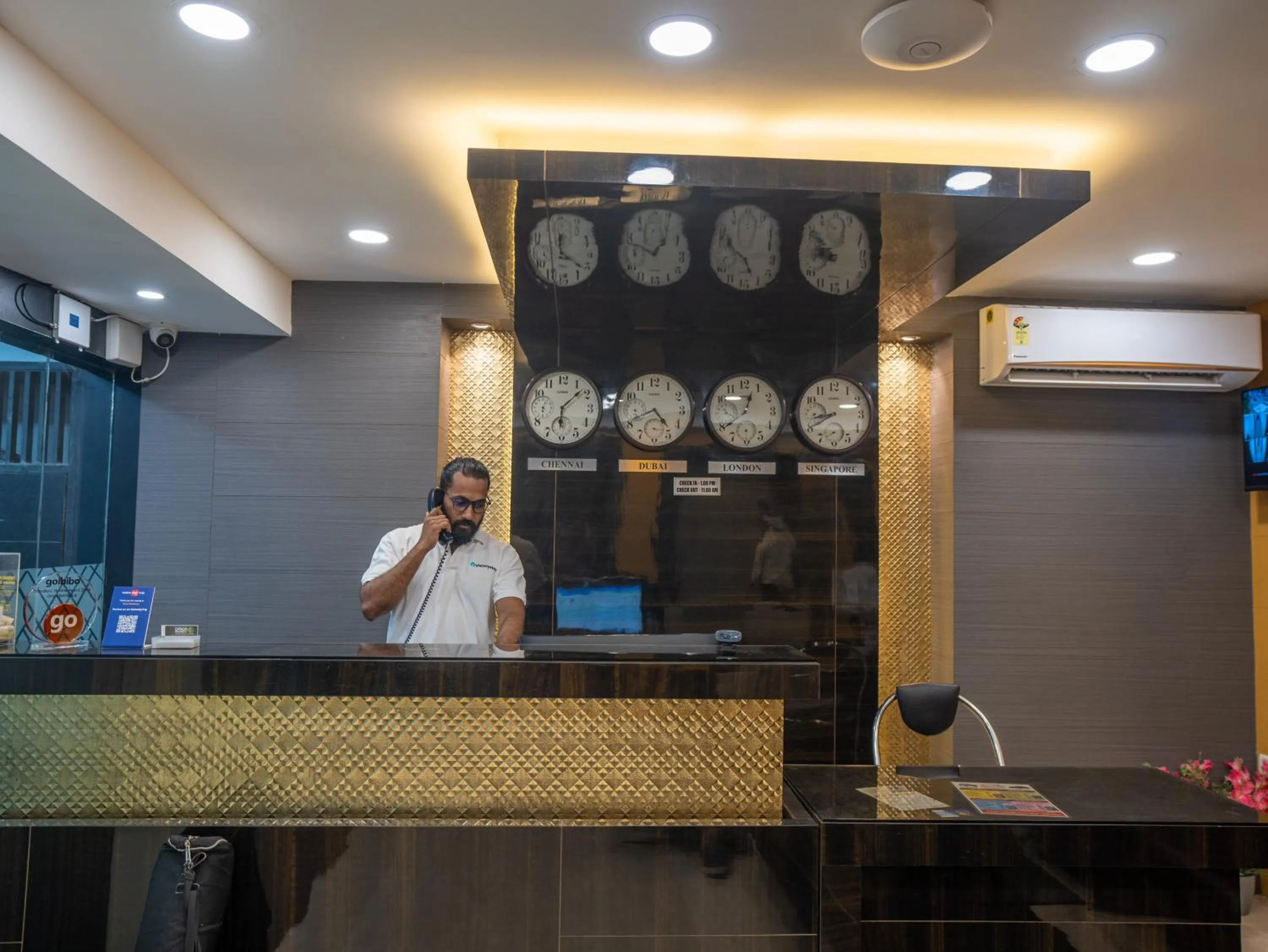 Lobby or reception in Orion Residency Hotel Near Chennai Central Railway Station