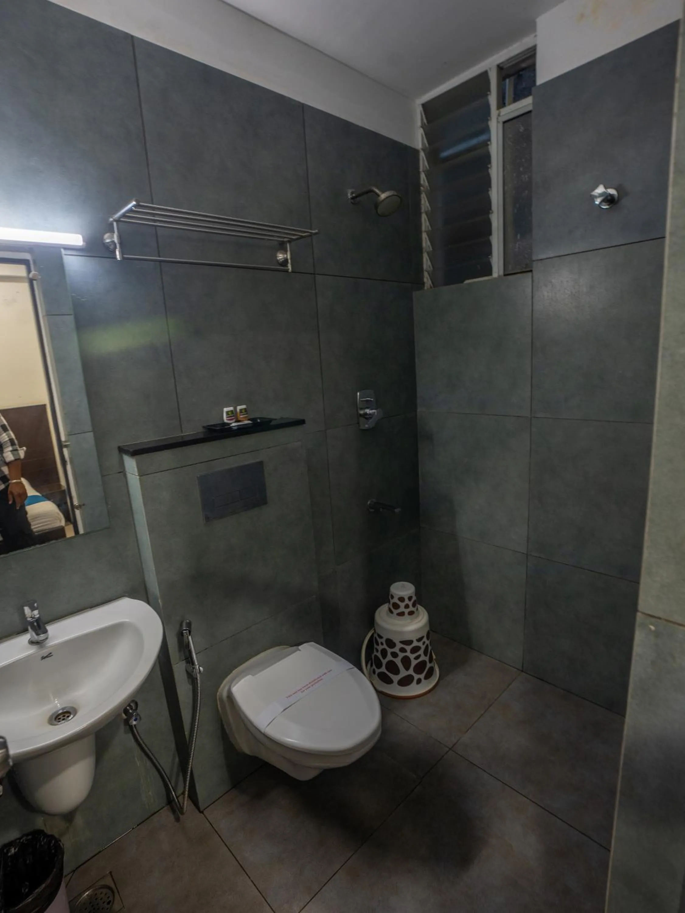 Shower in Orion Residency Hotel Near Chennai Central Railway Station
