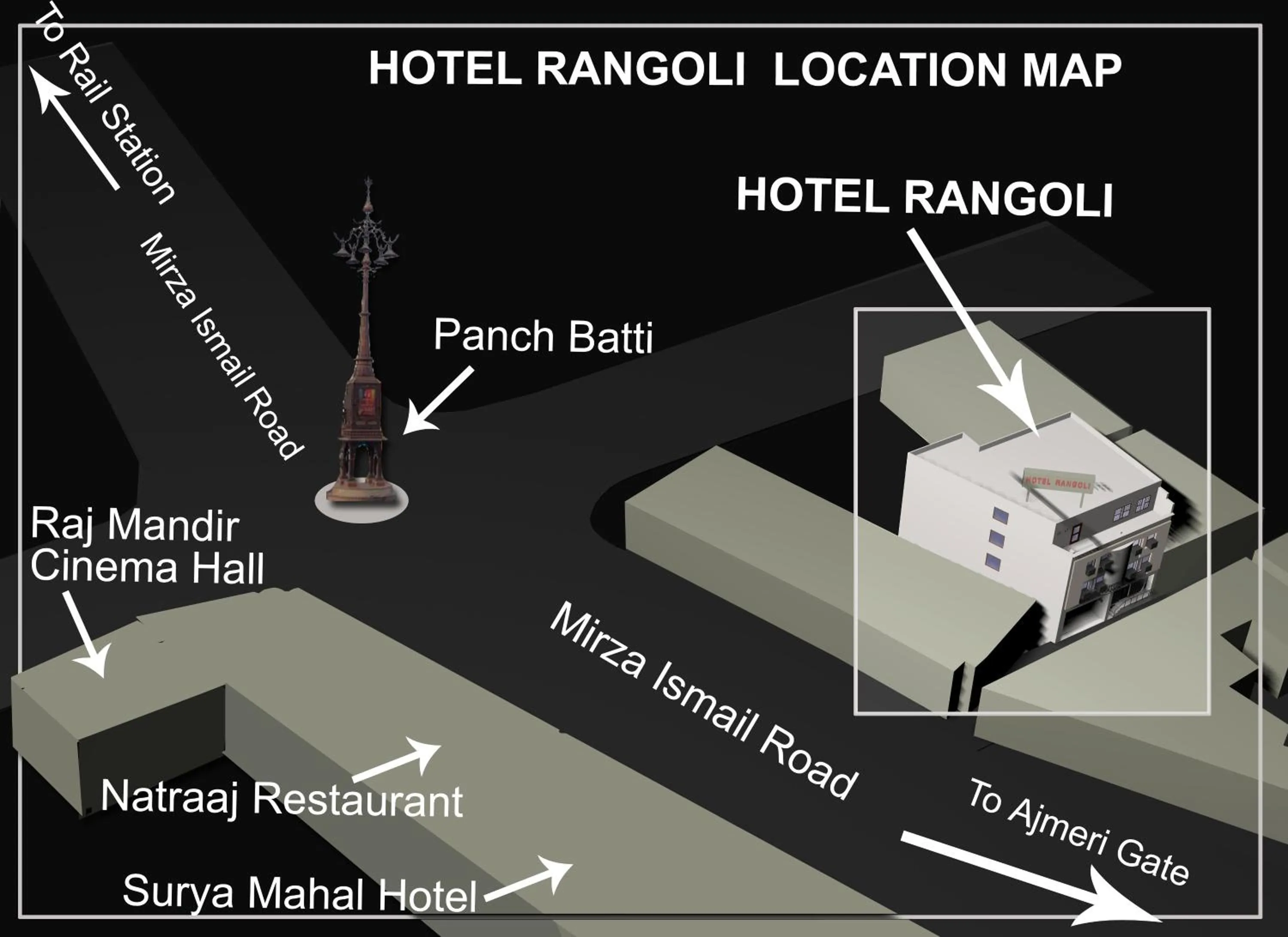Nearby landmark in Hotel Rangoli