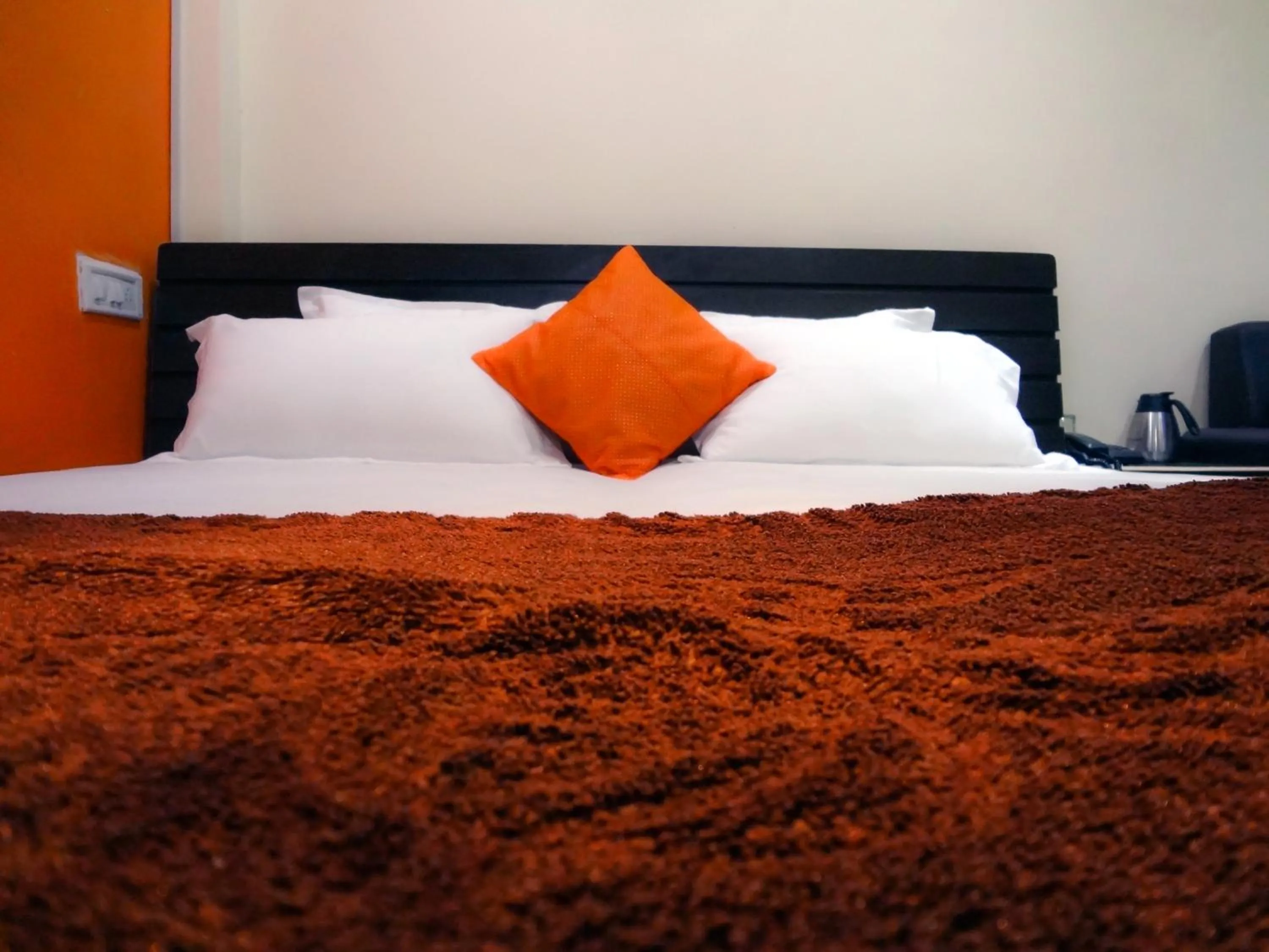 Bed in Hotel Parvati Palace Sehore