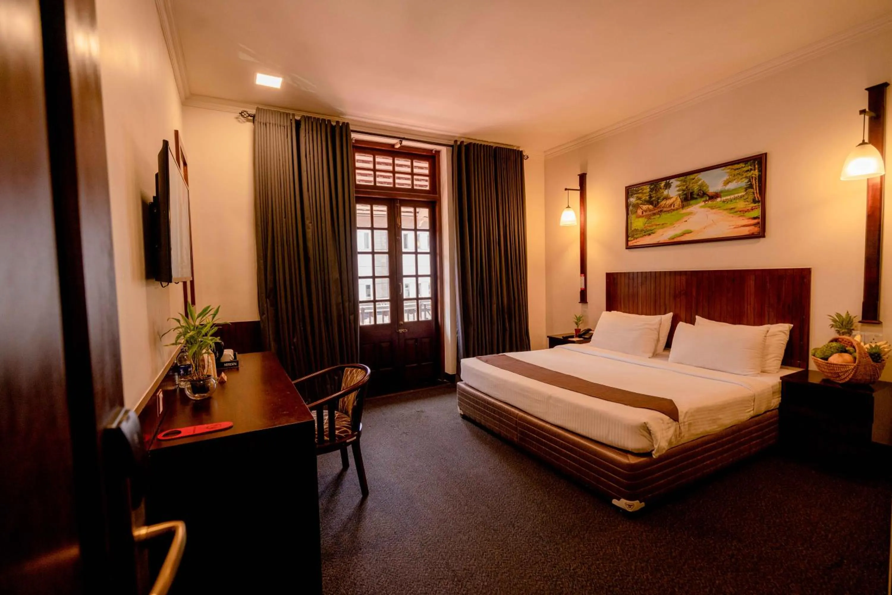 View (from property/room), Bed in Hotel Nippon Colombo